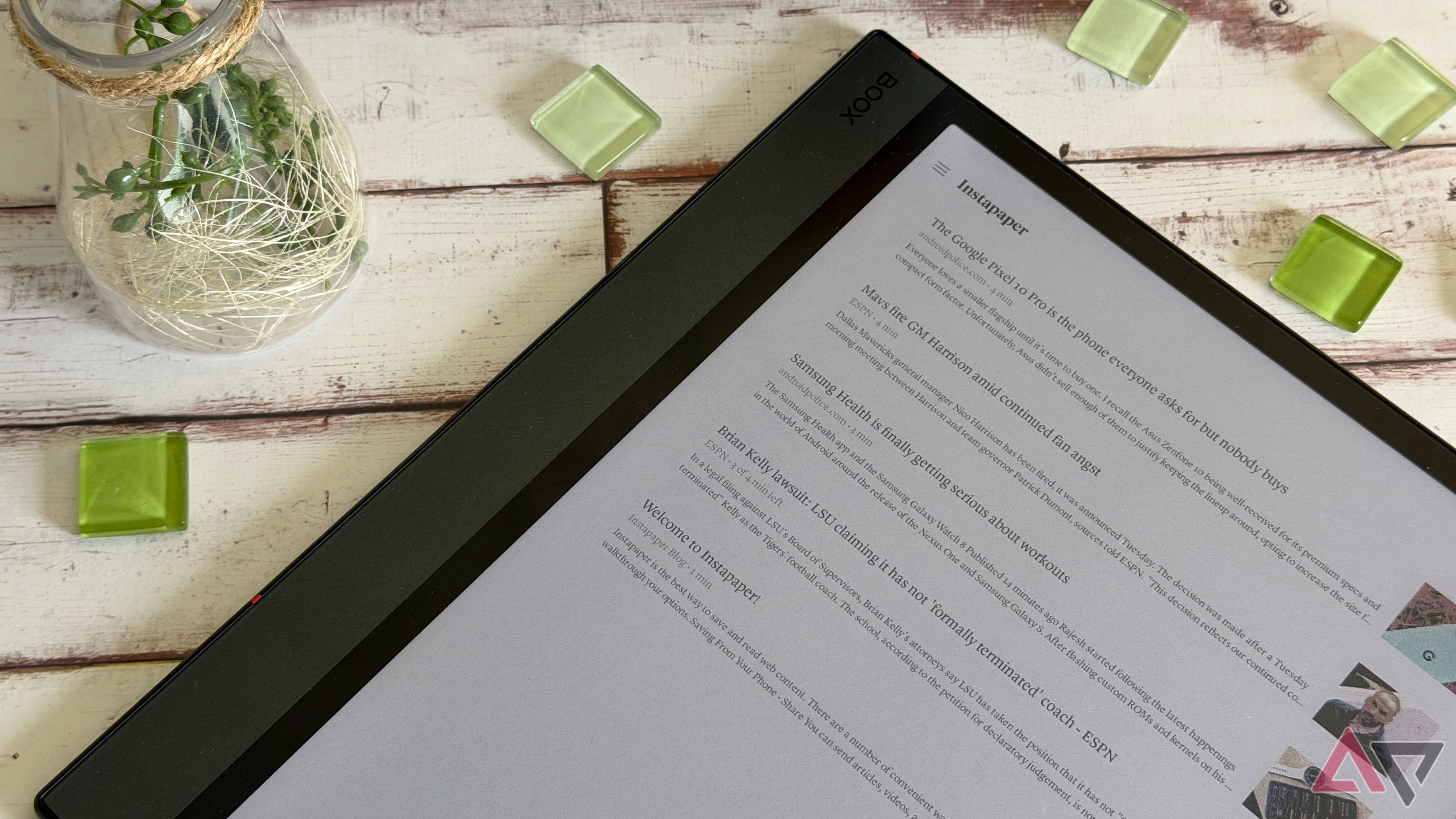 Instapaper in esecuzione su un Bobox Note Air5 C