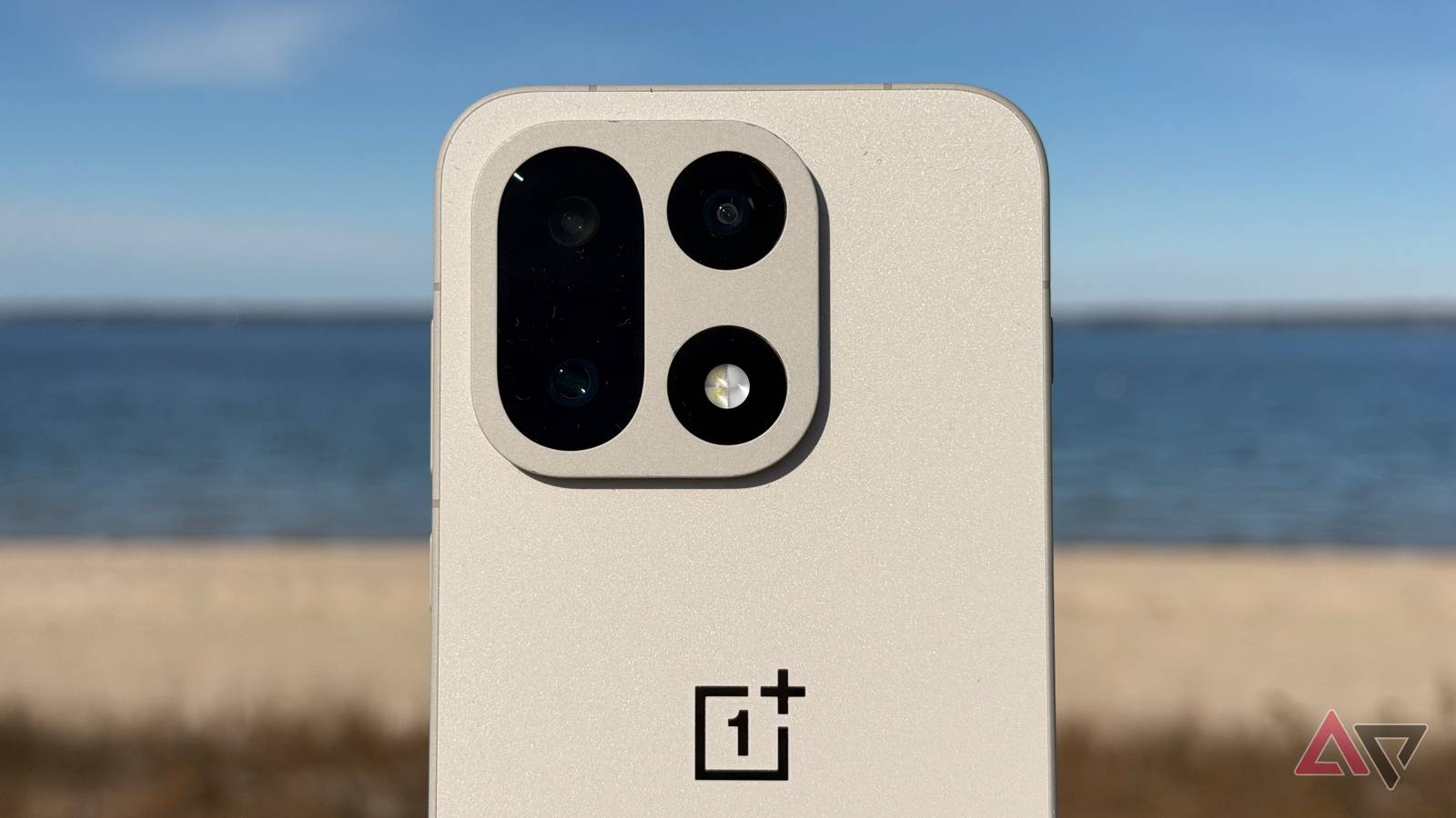 OnePlus 15 in Sand Storm at the beach