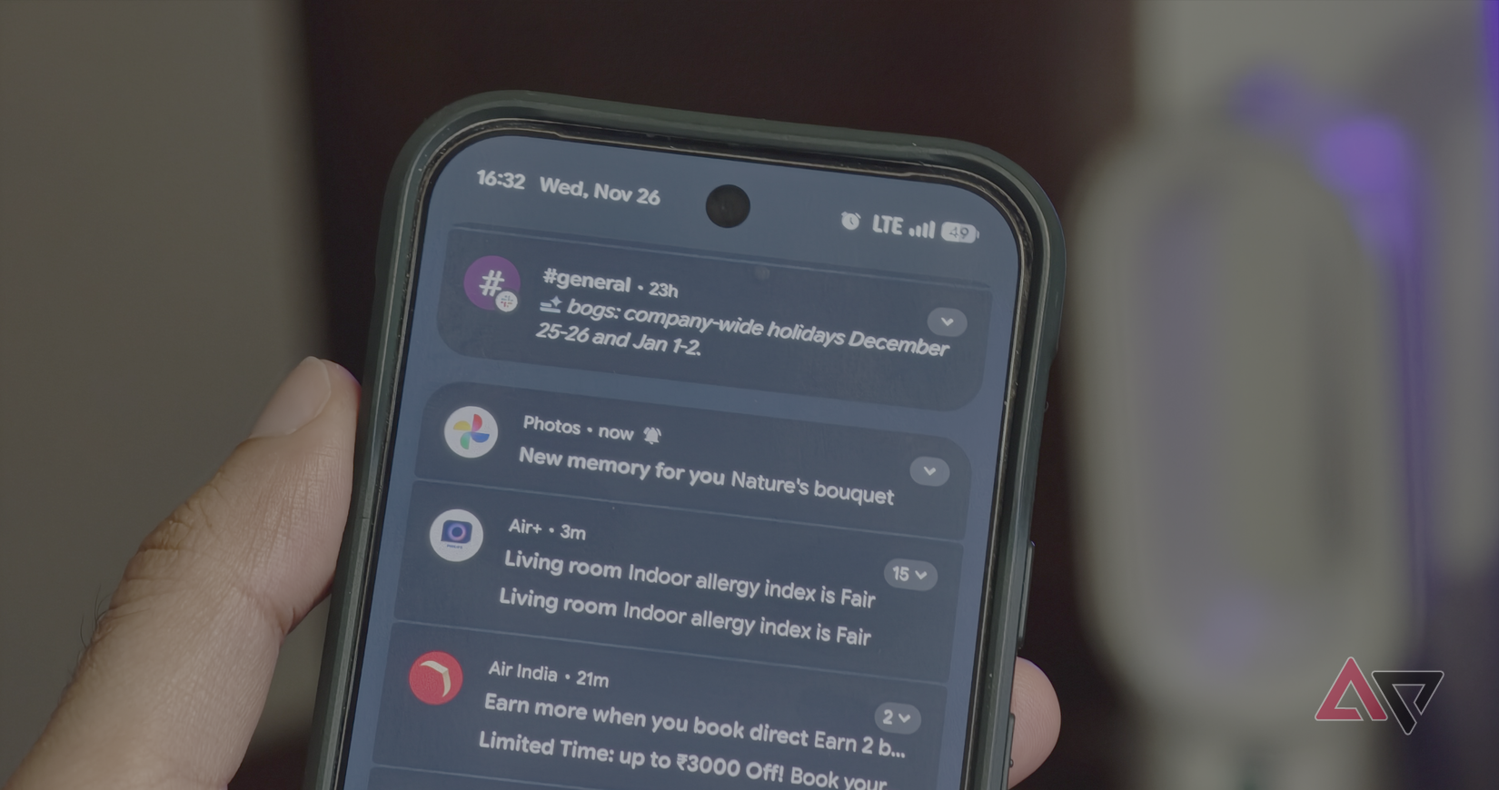 notificações resumidas
