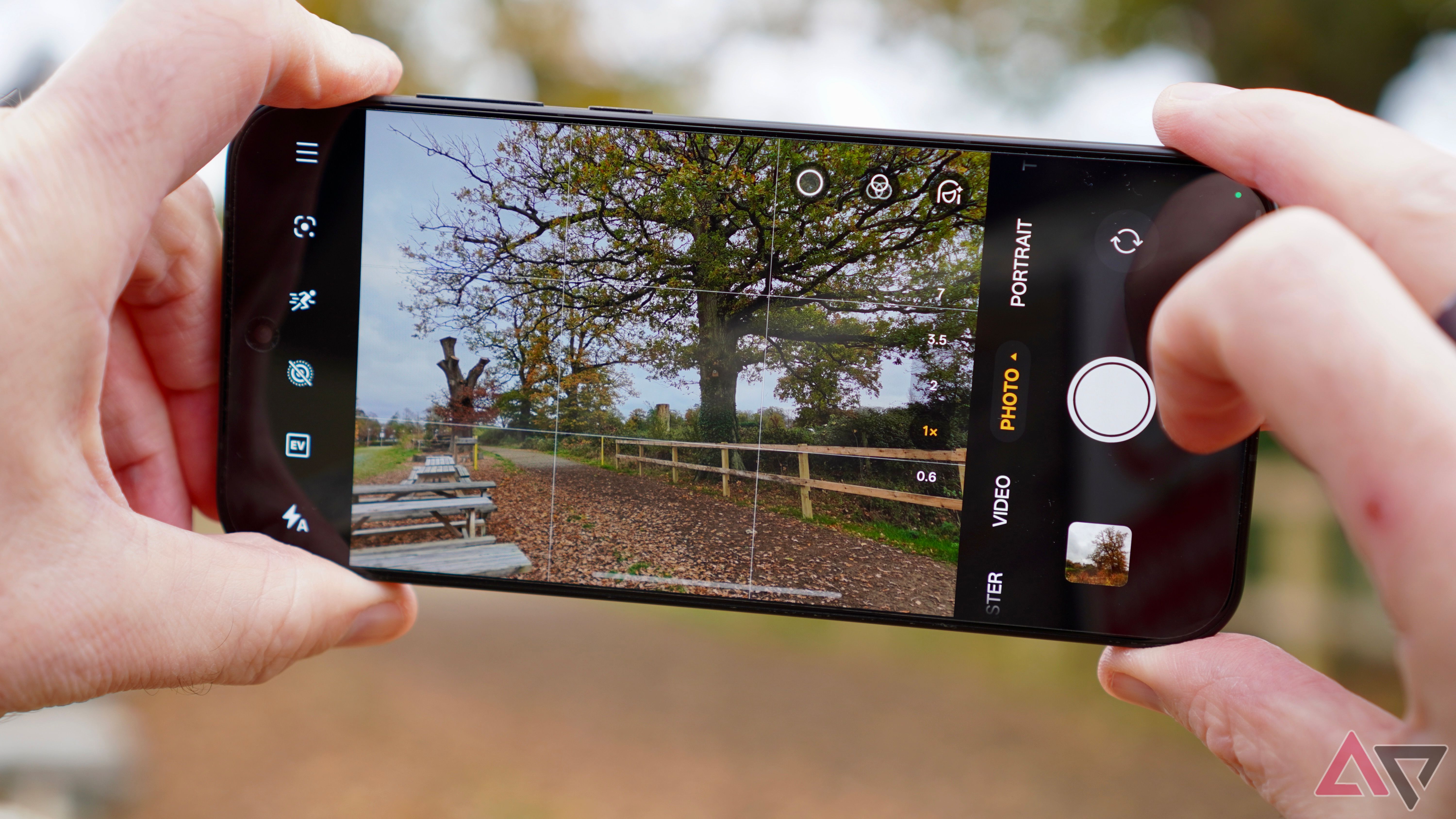 Taking a photo with the OnePlus 15