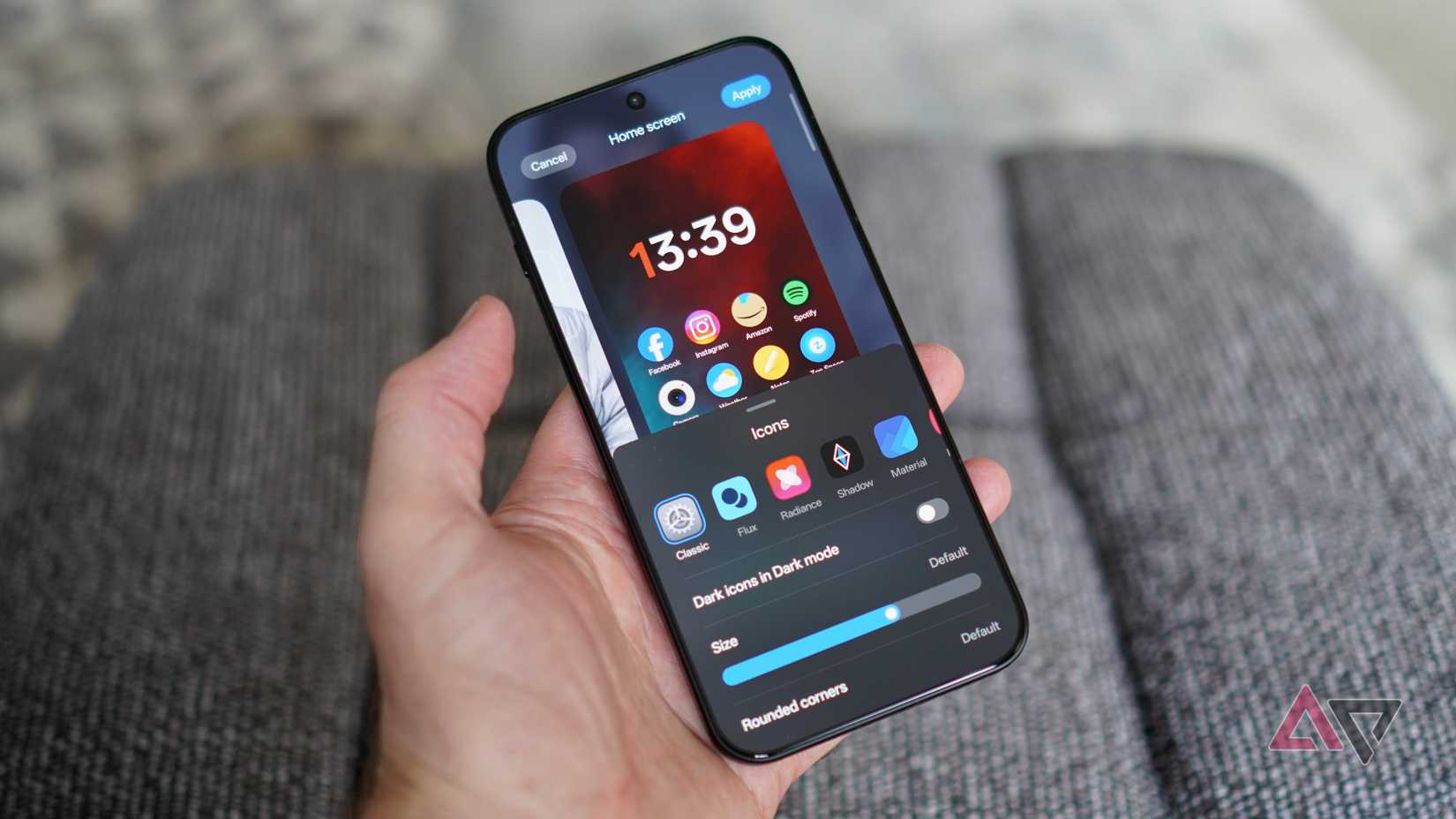 Personalizzazione delle icone su OnePlus 15