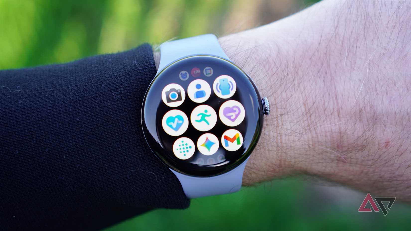 The Google Pixel Watch 4's app screen