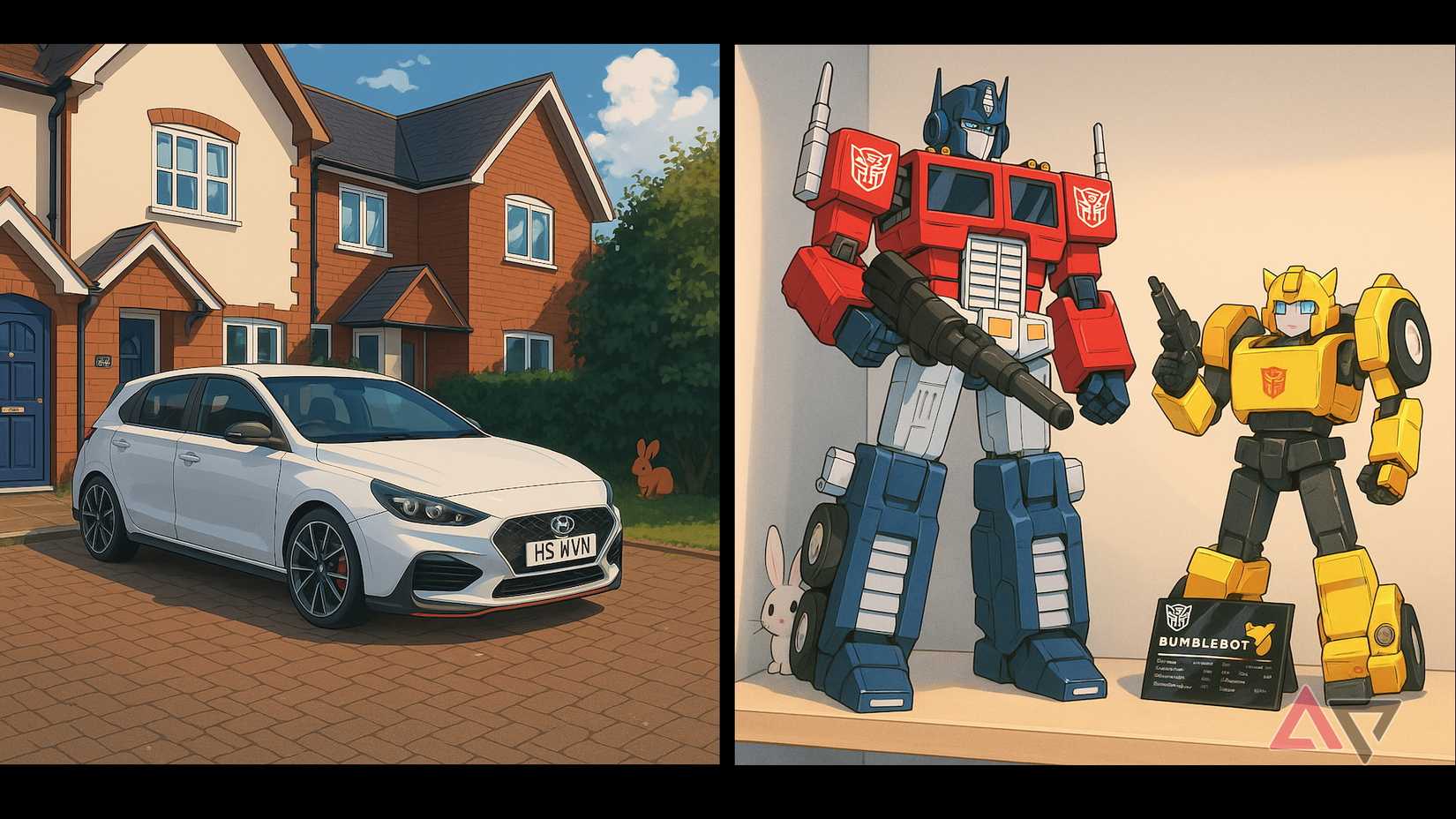 Fotos tiradas com o Rabbit R1 e alteradas com a Magic Camera