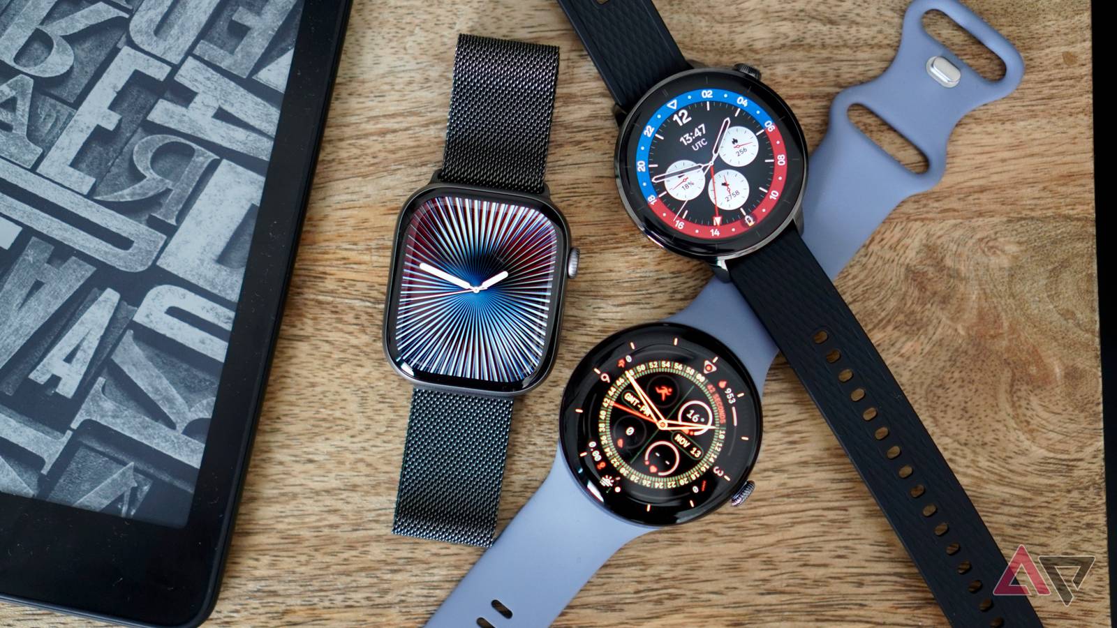 The Apple Watch Series 11, Pixel Watch 4, and OnePlus Watch 3 43mm