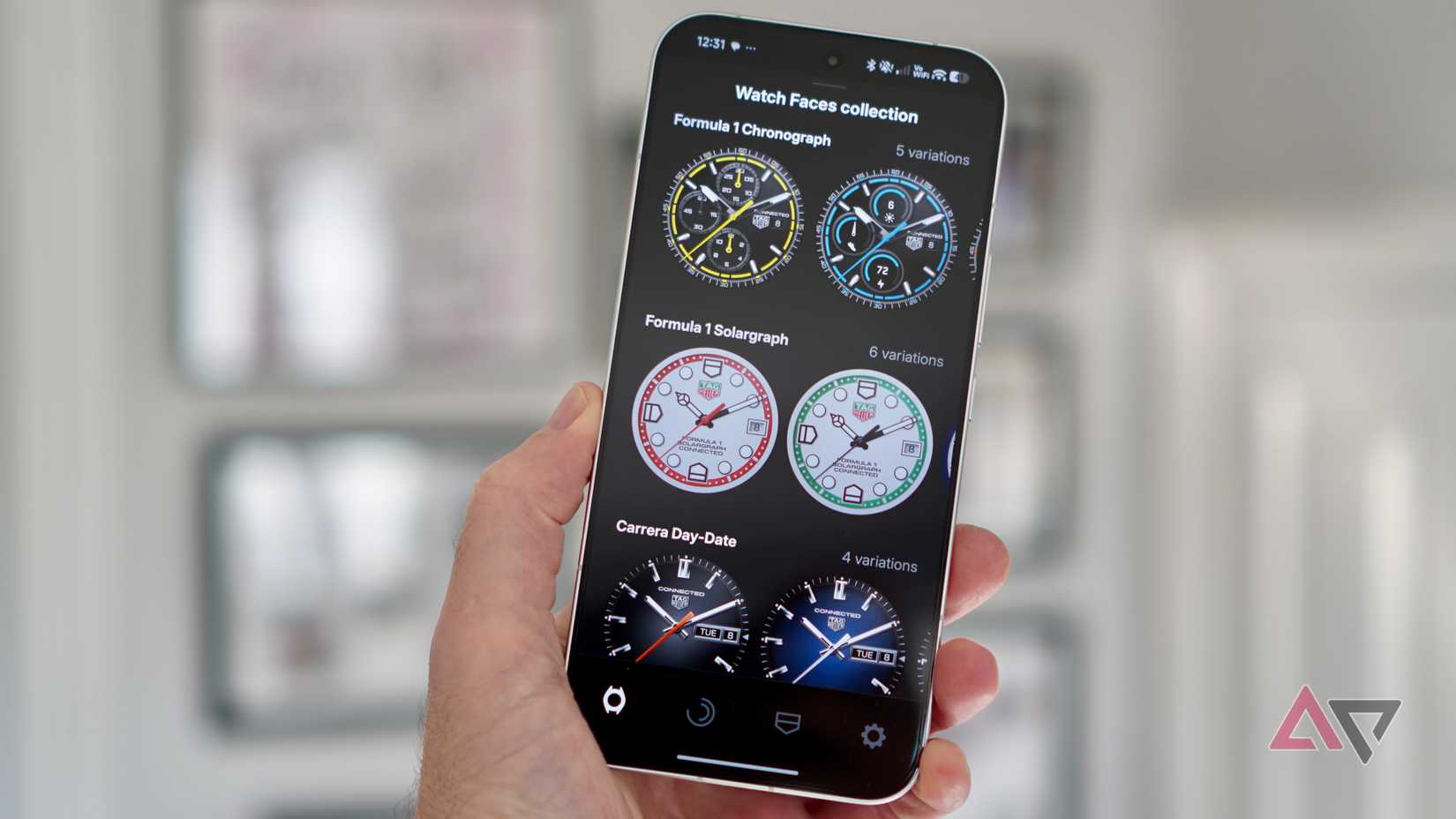 The Tag Heuer app on an Android phone
