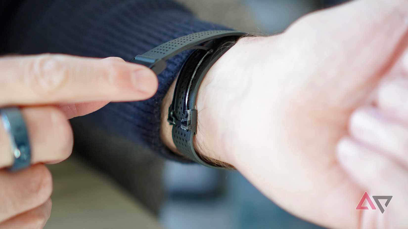 The Tag Heuer Connected Calibre E5's strap clasp