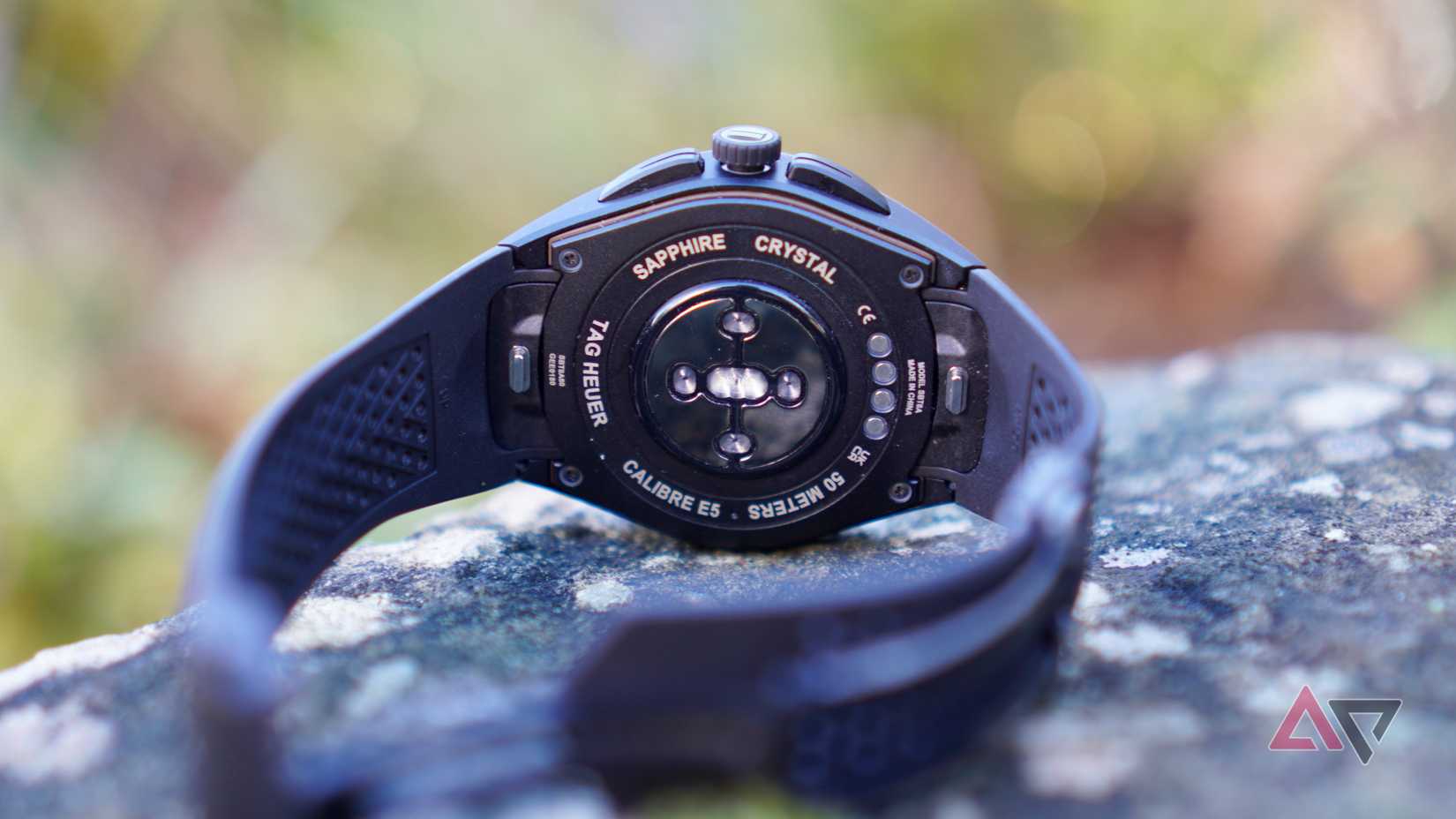The rear sensor on the Tag Heuer Connected Calibre E5