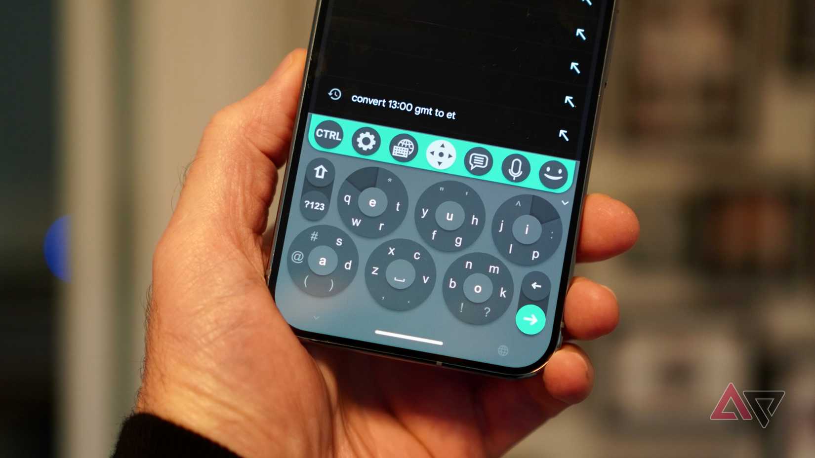 O layout do teclado tOndO