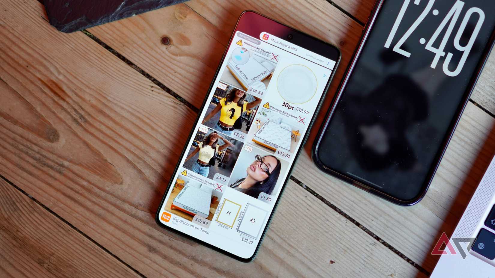 An ad in an Android music app