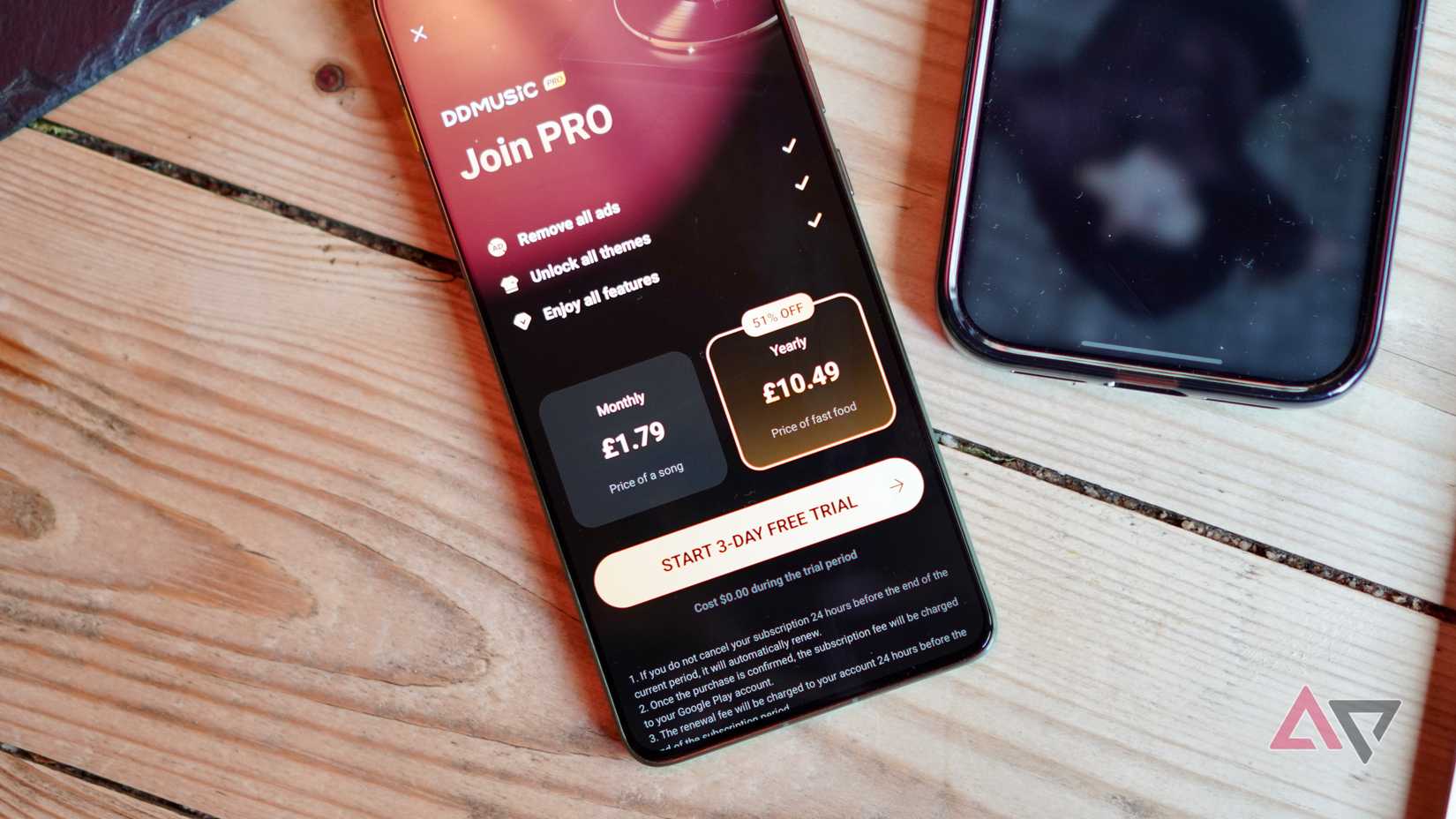 Premium pricing in an Android music app