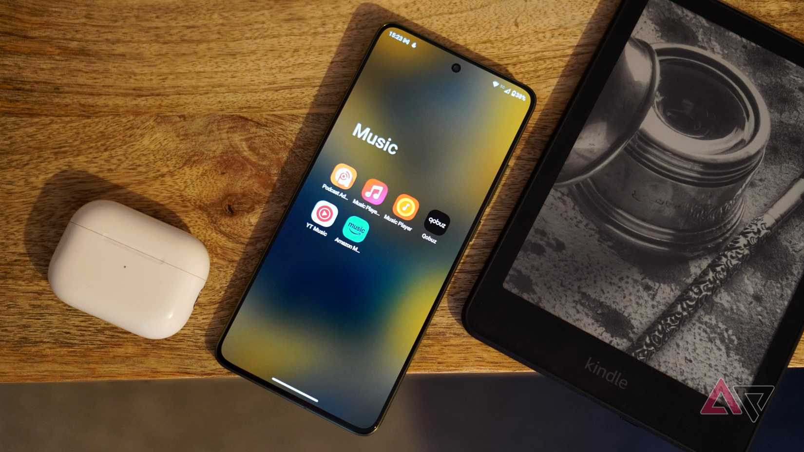Aplicativos de música em um telefone Android
