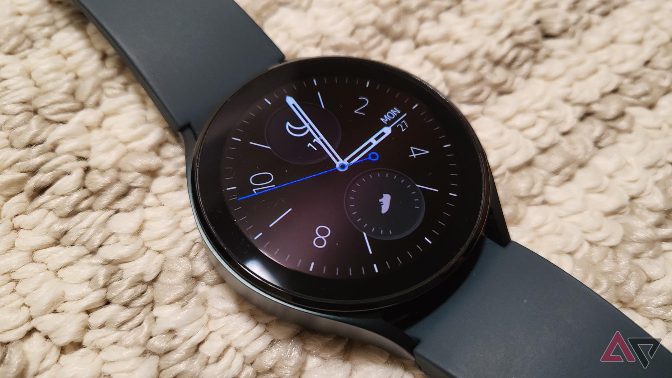 Samsung Galaxy Watch 4 on carpet