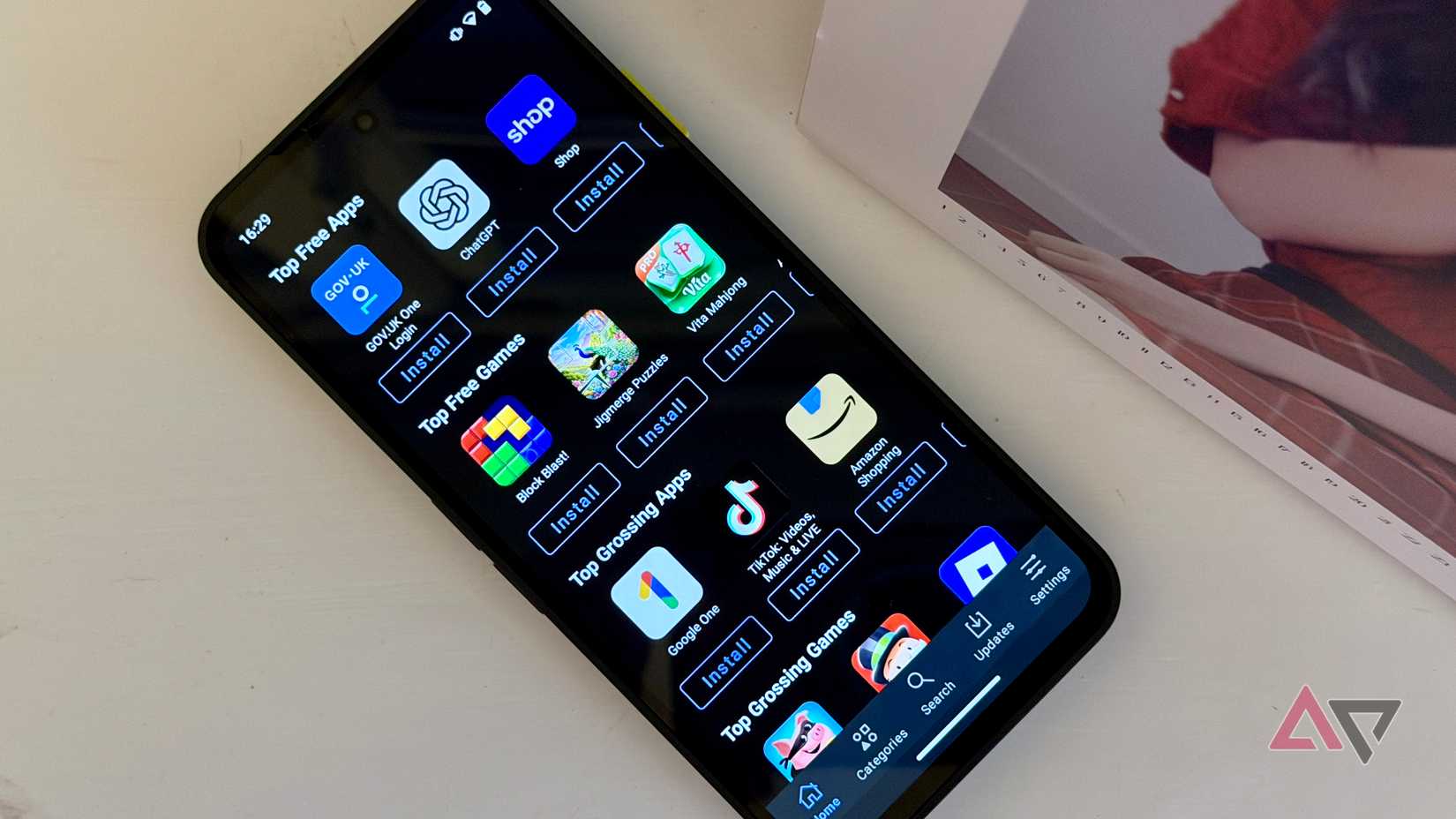 App Lounge do Fairphone 6 Murena