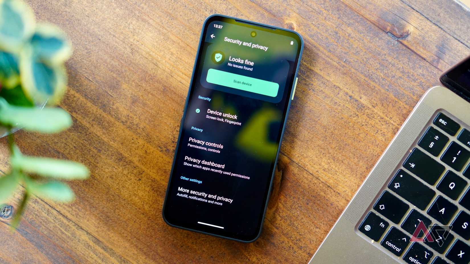 Configurações de privacidade no Murena Fairphone 6