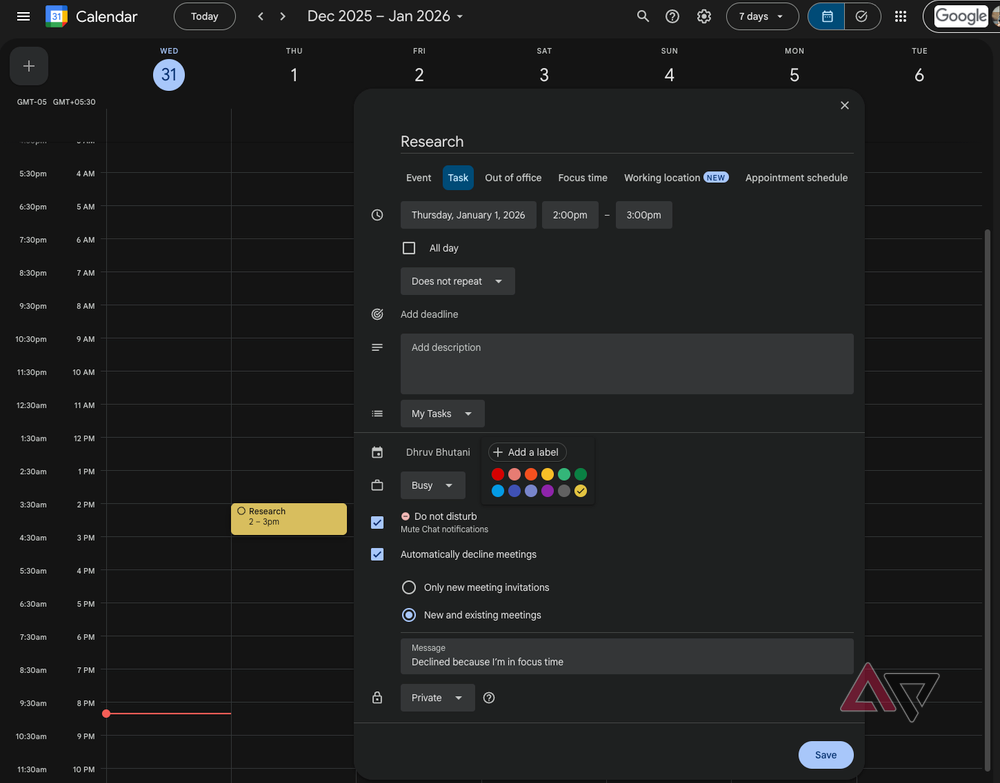 I use time blocking in Google Calendar to schedule my day; I've reclaimed hours of focus time