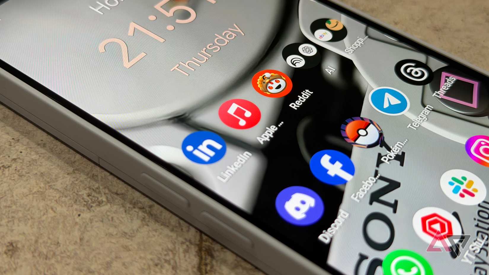 Apple Music apresentado na tela inicial do Android