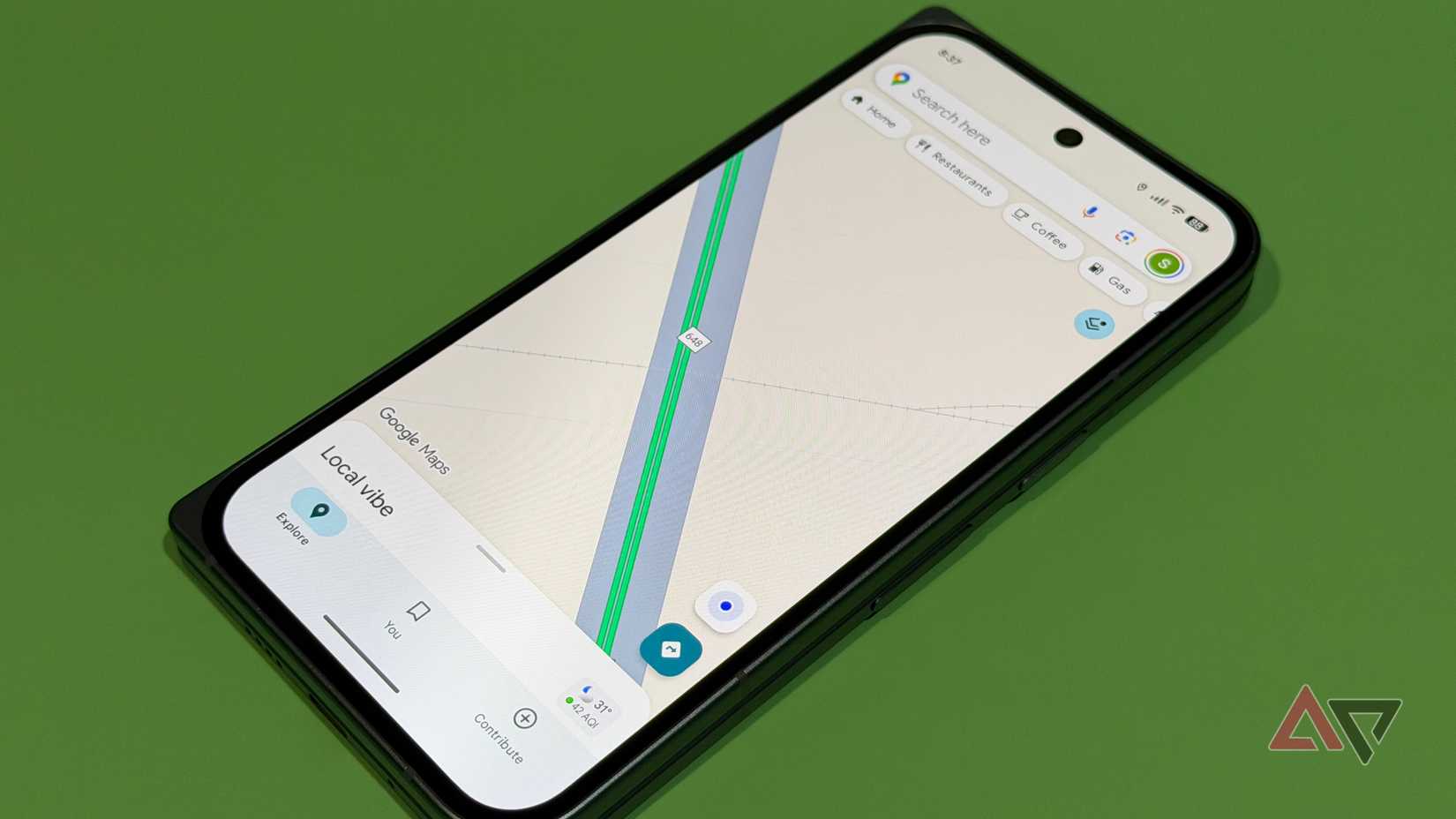 Google Maps exibindo as condições atuais do trânsito