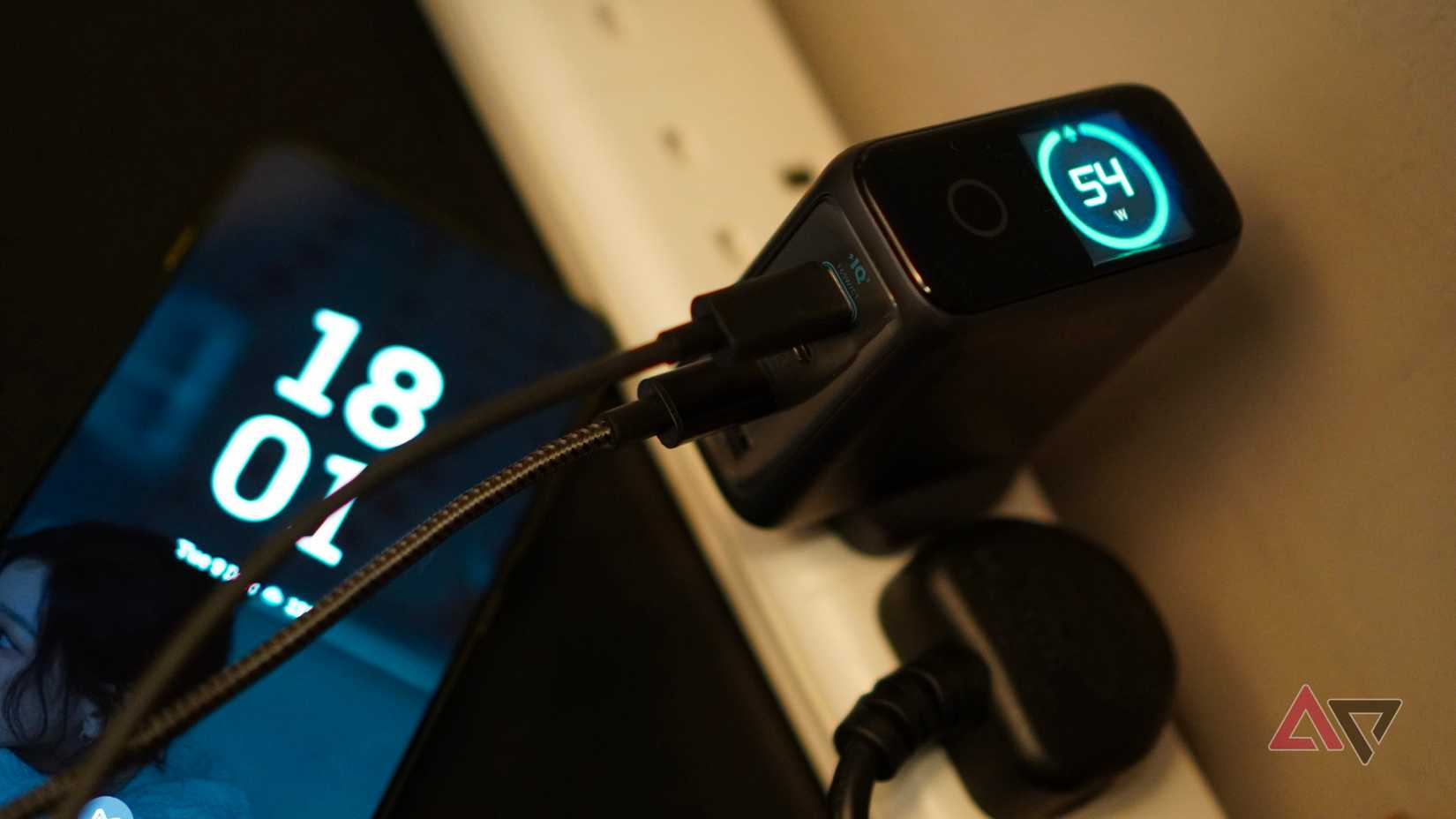 The Motorola Edge 70 on charge