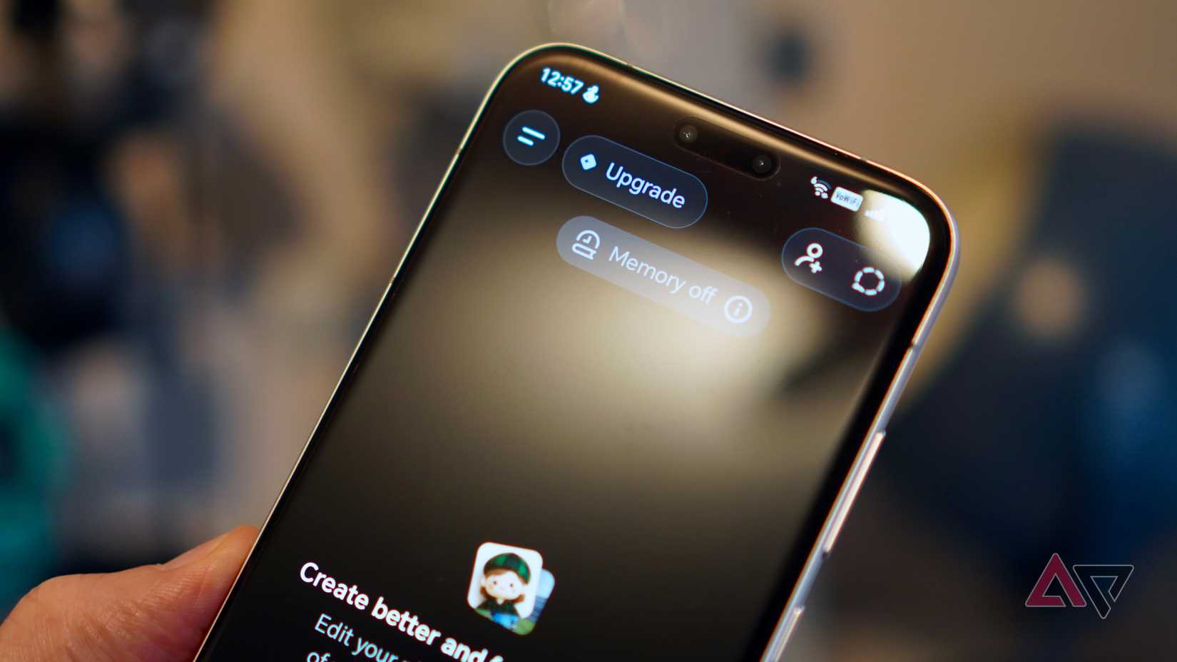 Opzioni di abbonamento nell'app ChatGPT
