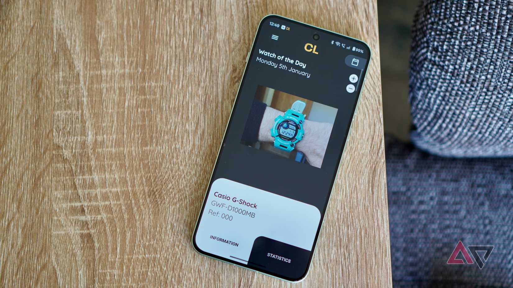 A tela principal do aplicativo ChronoLog
