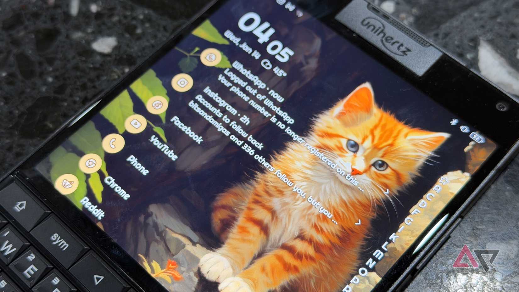 Notifiche Niagara Launcher su Unihertz Titan 2