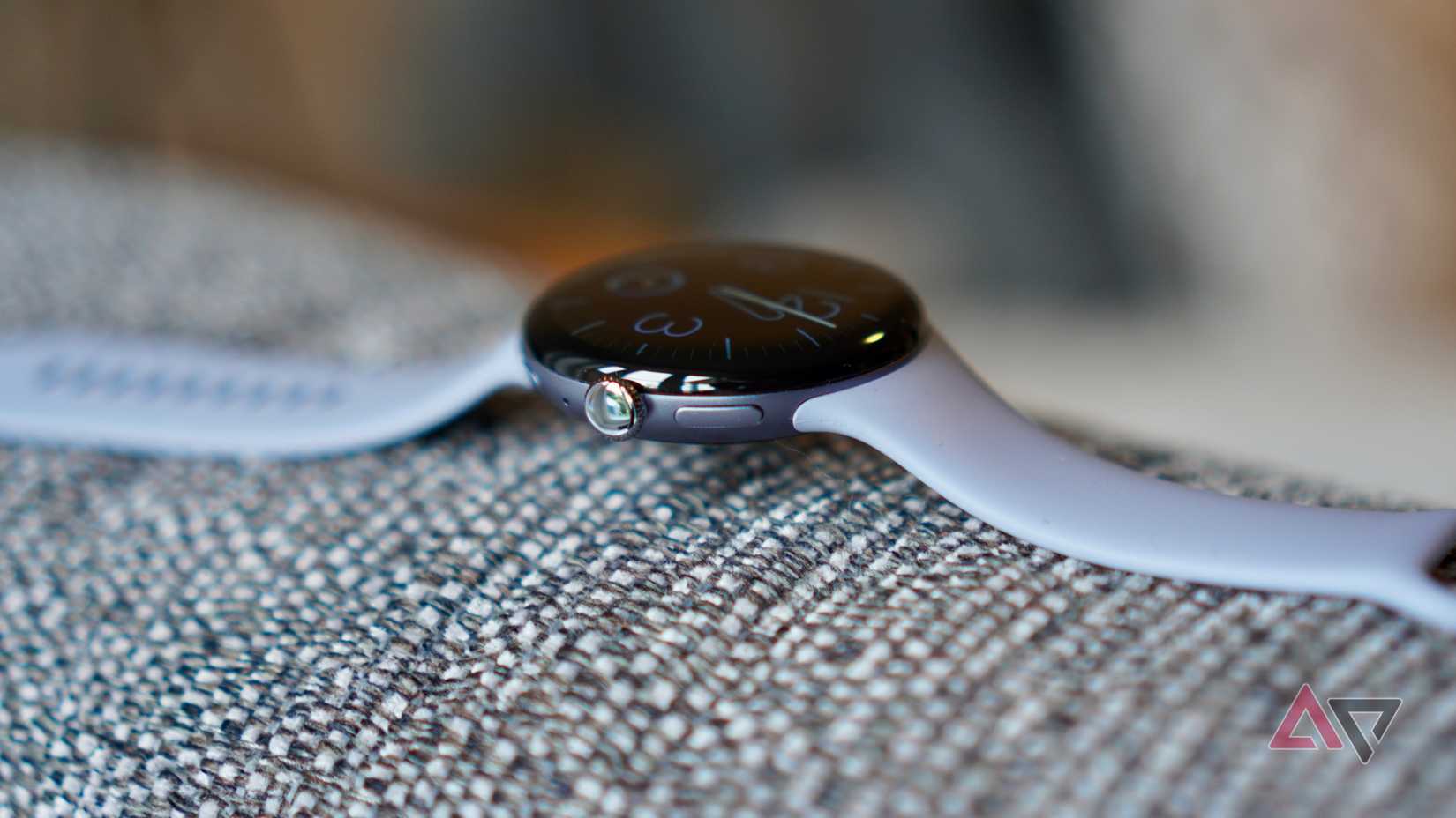 A lateral do Google Pixel Watch 4