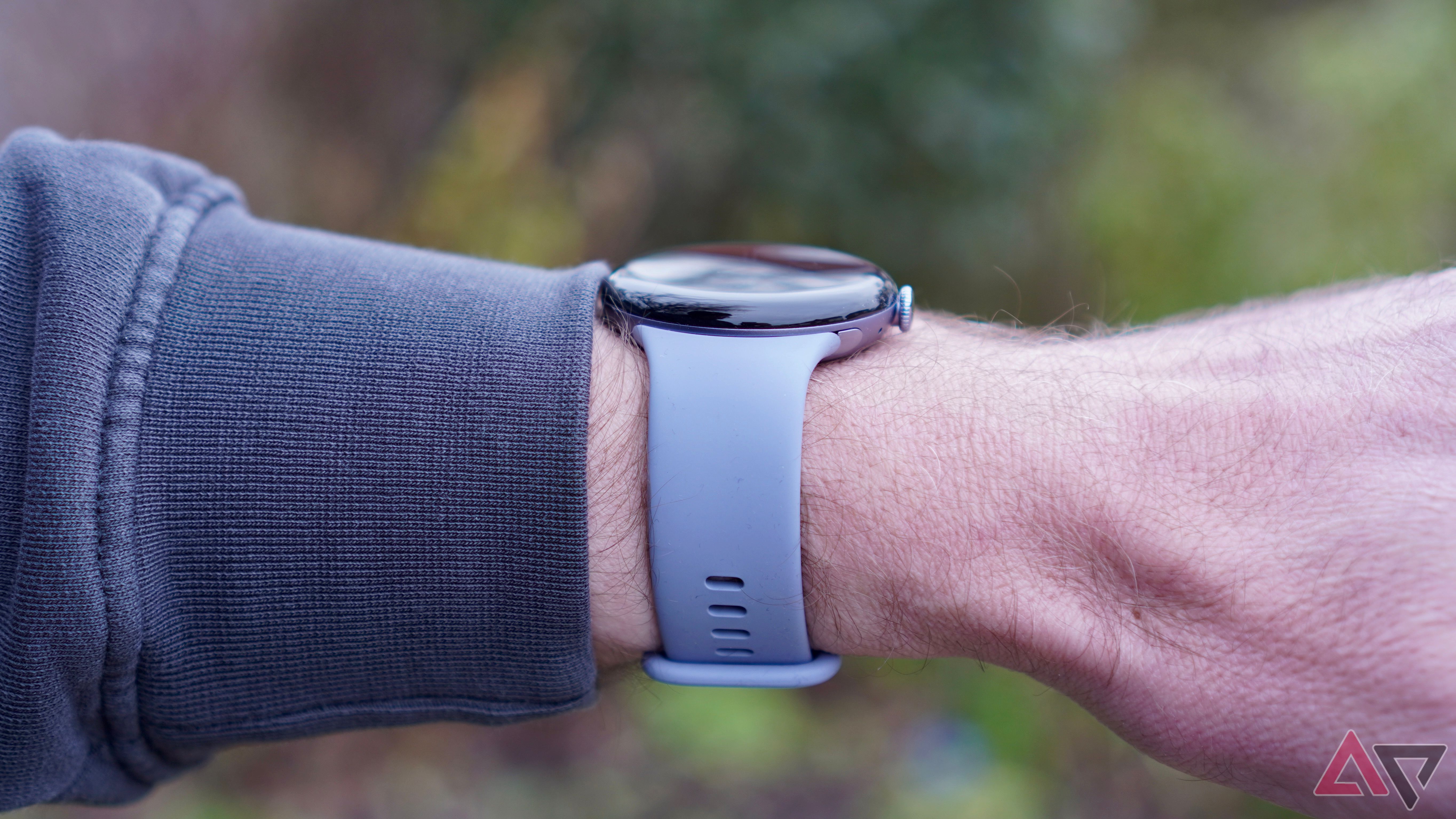 A person wearing the Google Pixel Watch 4