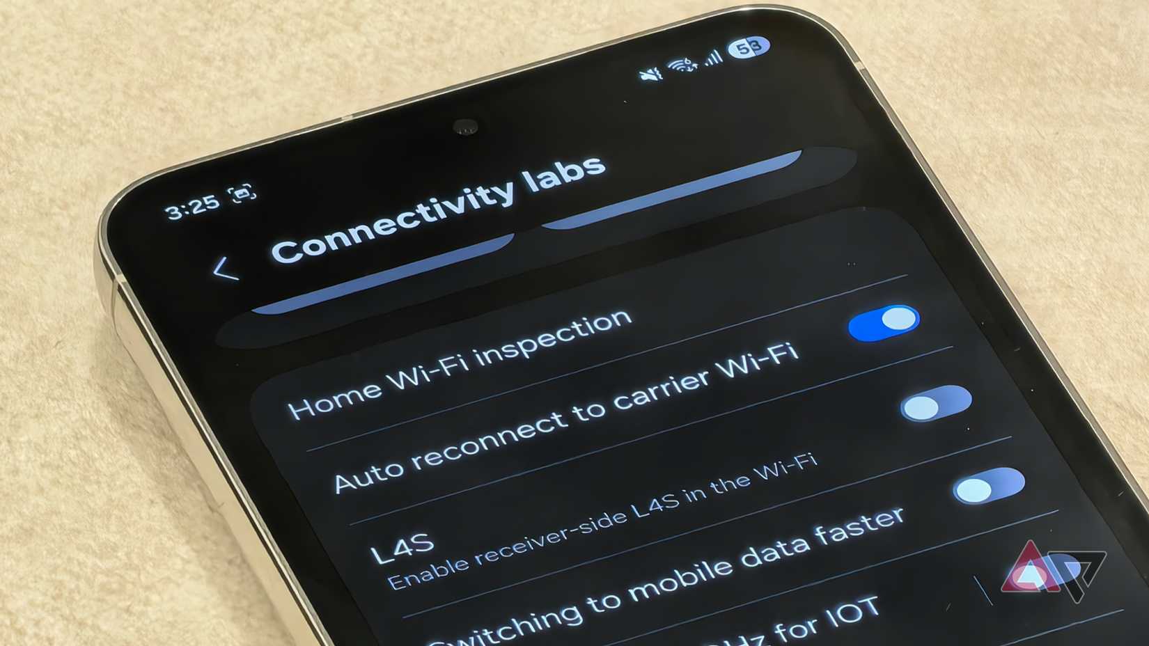 Wi-Fi inspection tool prompting user to start network check
