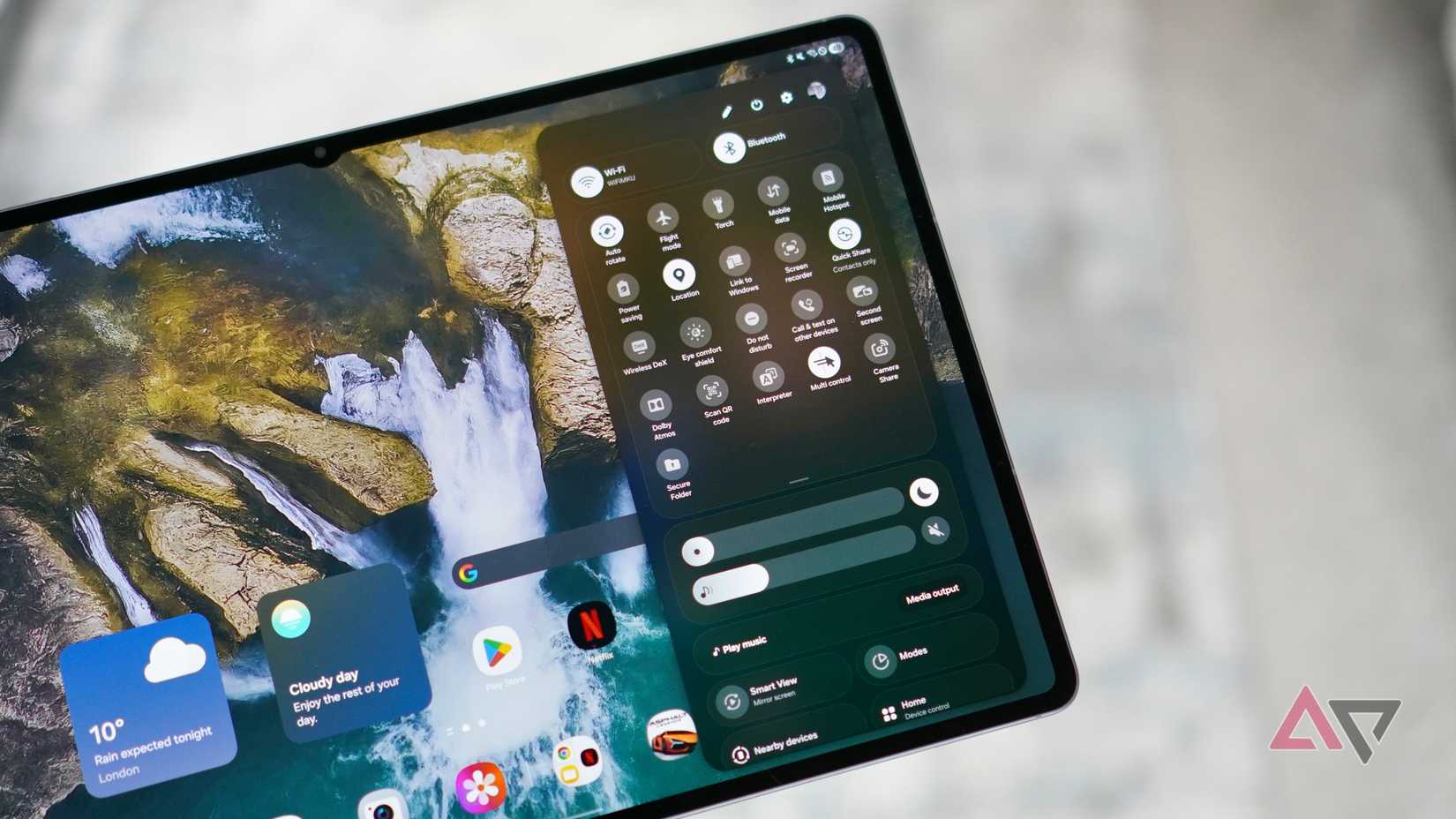 Impostazioni rapide sul Samsung Galaxy Tab S11 Ultra