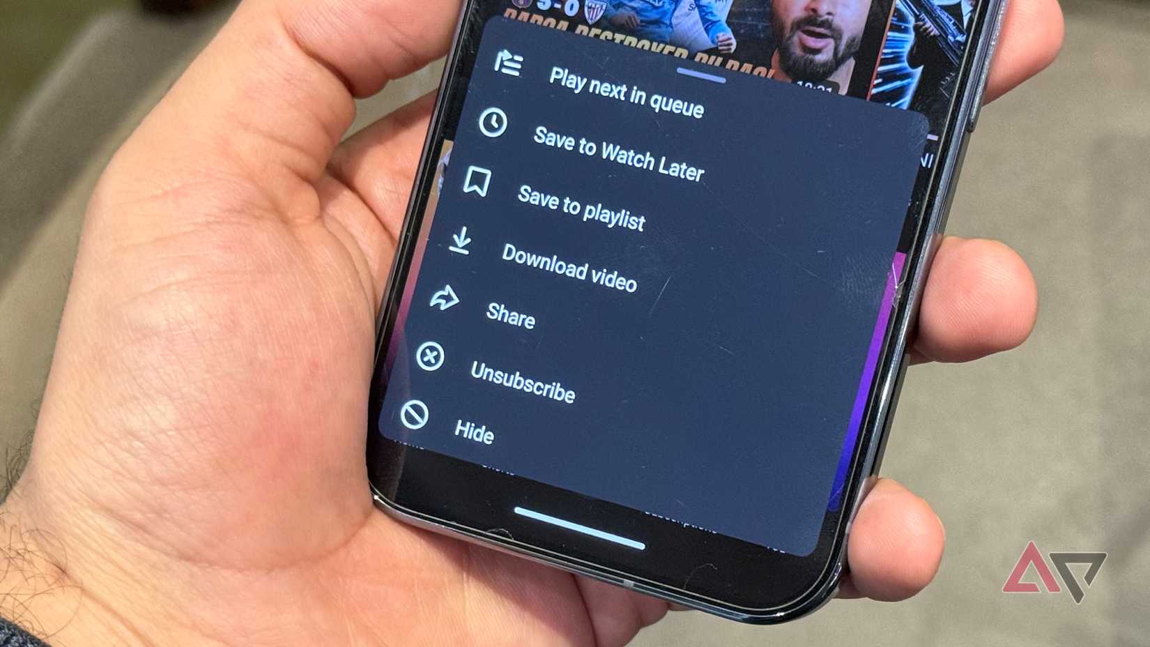 Botão cancelar inscrição no YouTube