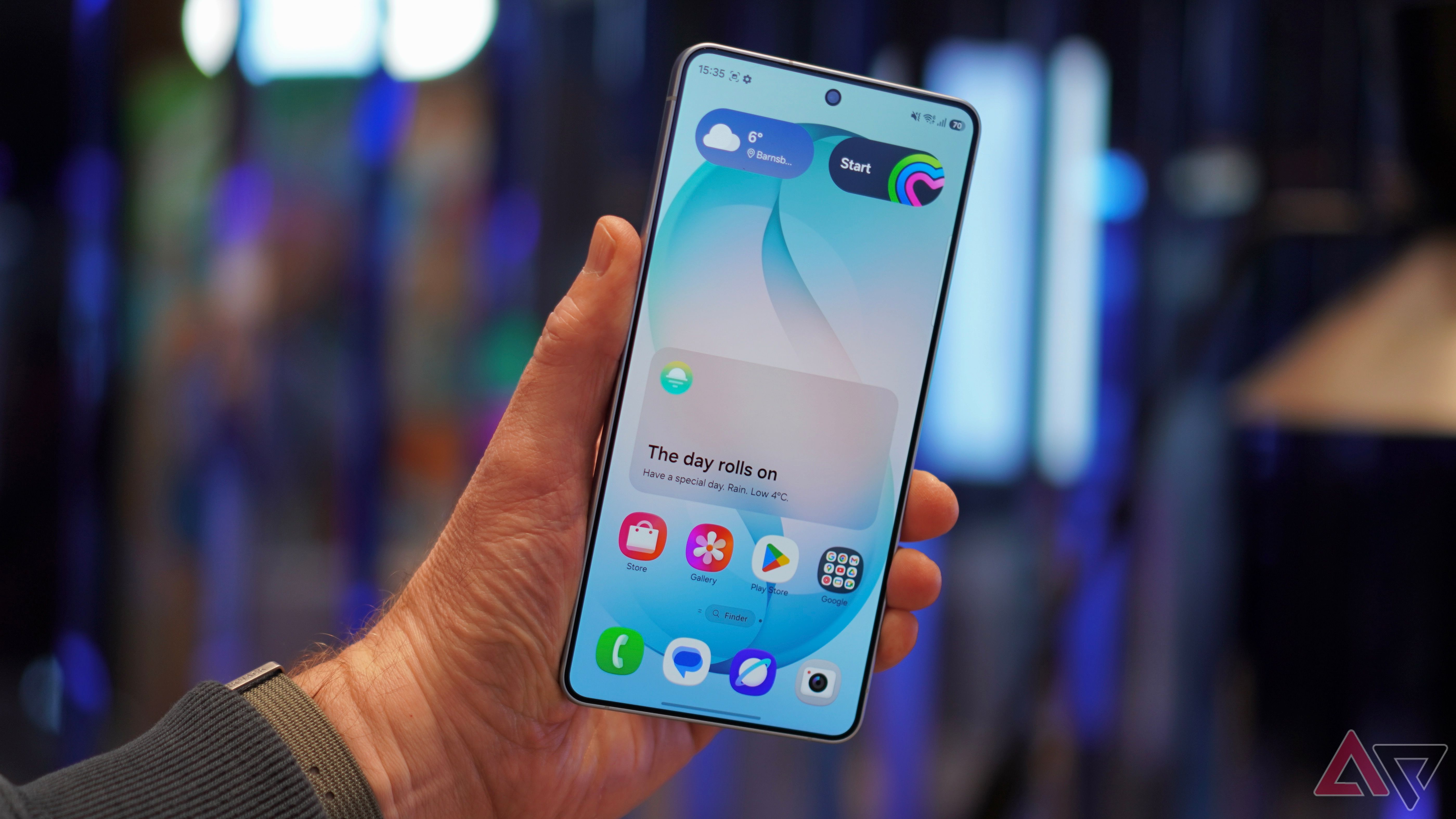 A person holding the Samsung Galaxy S26 Ultra