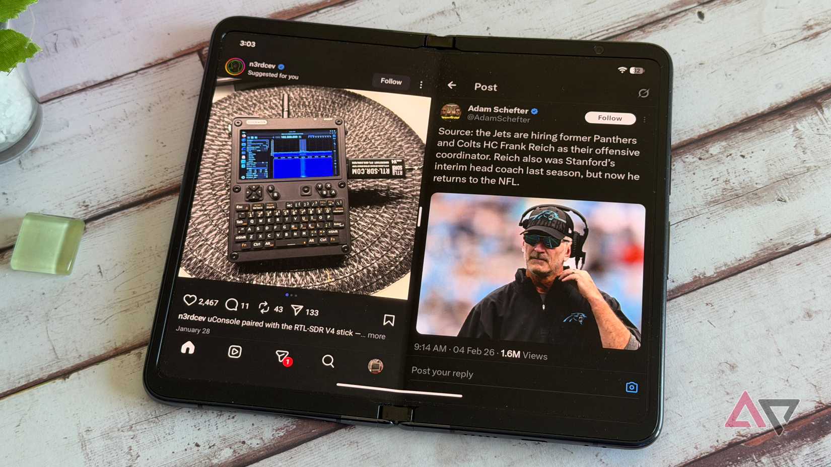 Multitarefa exibida no Google Pixel Fold