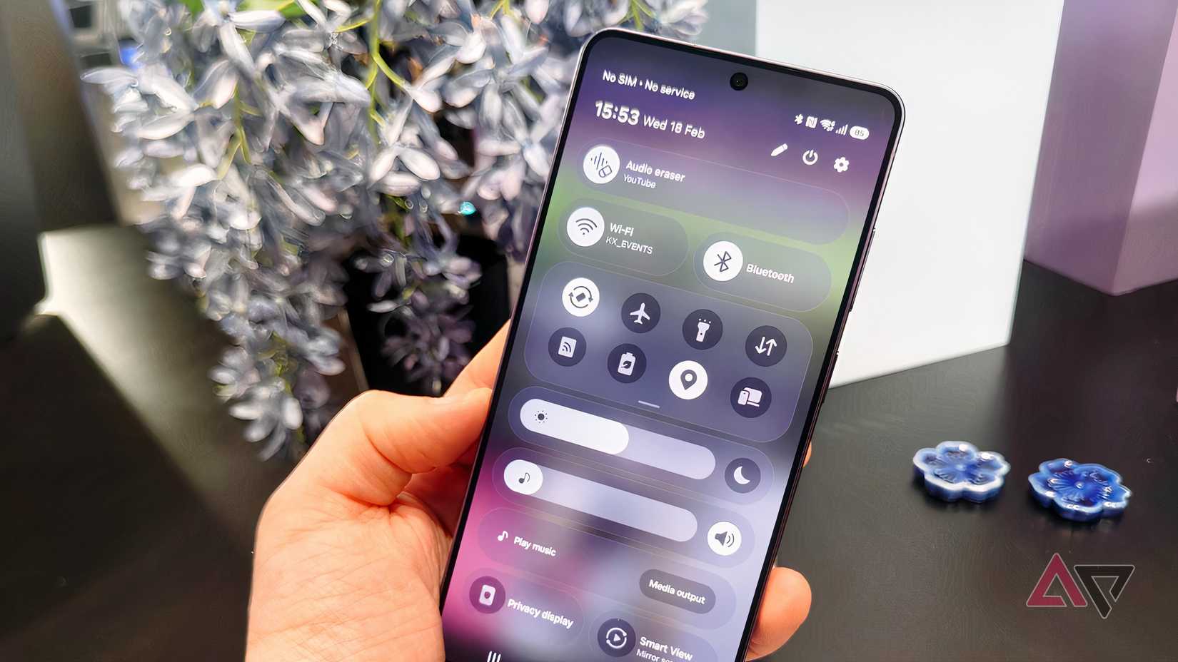 O Samsung Galaxy S26 Ultra com Audio Eraser mostrado.