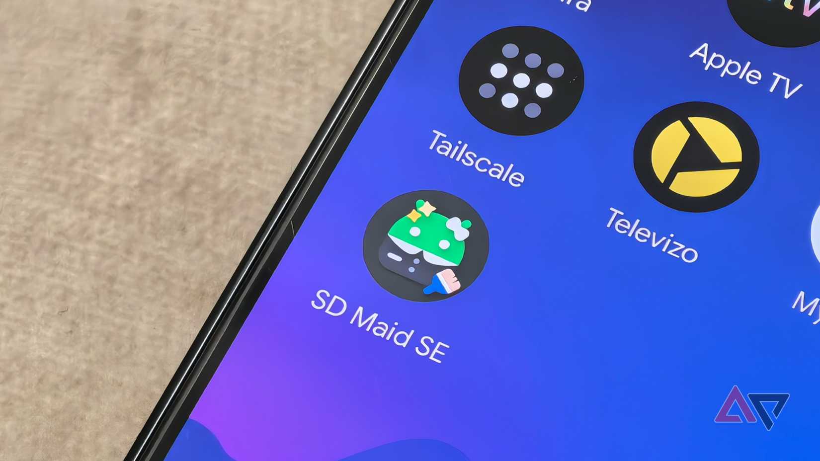 Ícone do aplicativo SD Maid SE visível na tela inicial do Android