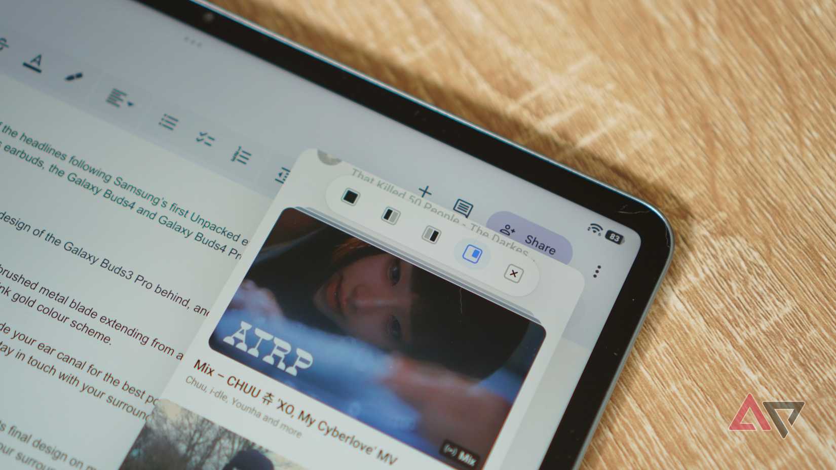Opzioni schermo diviso sullo Xiaomi Pad 8 Pro
