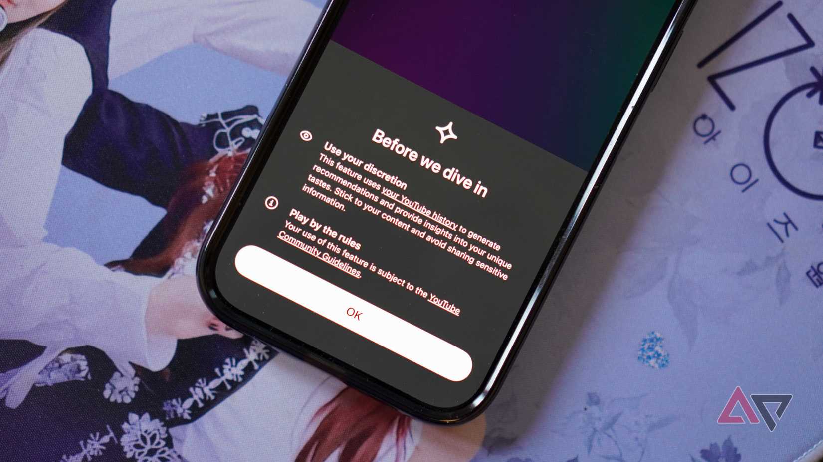 Usando o recurso AI Playlist no aplicativo YouTube Music