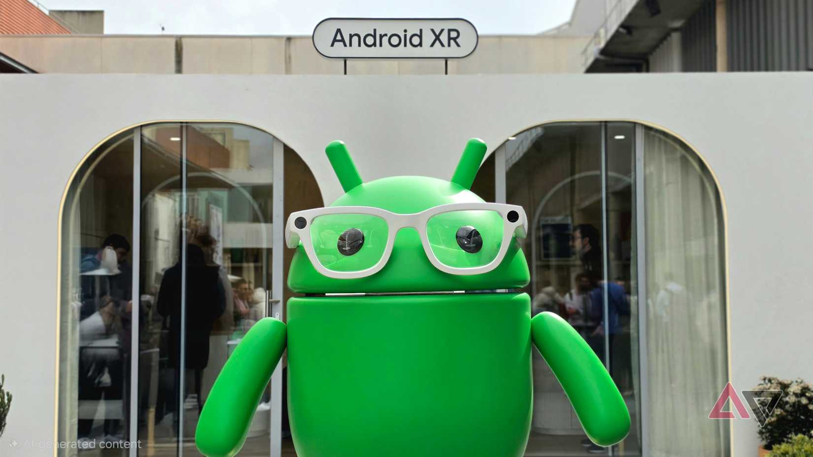 O estande do Google AI Glasses no MWC 2026