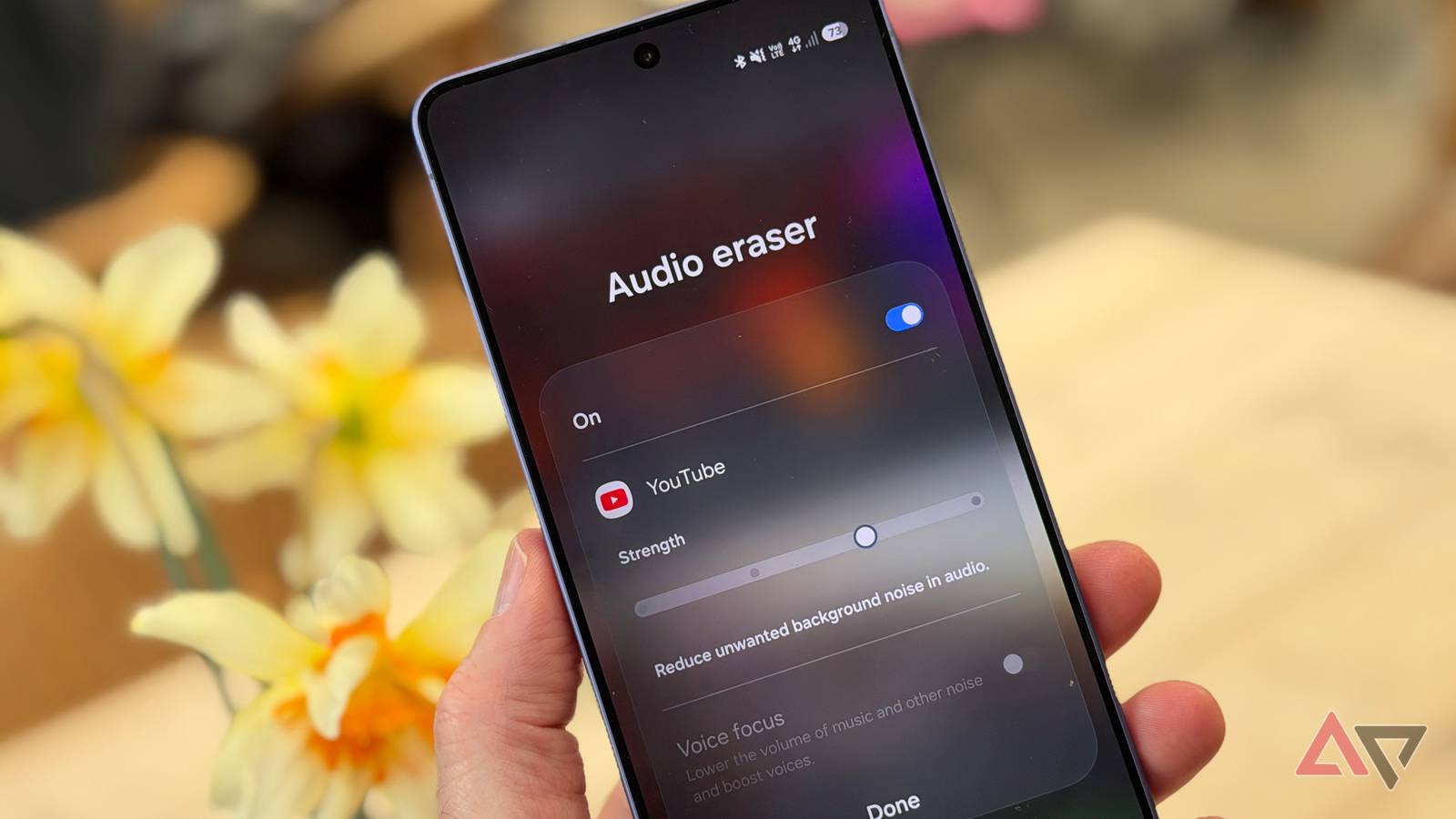 The Samsung Galaxy S26 Ultra's Audio Eraser mode