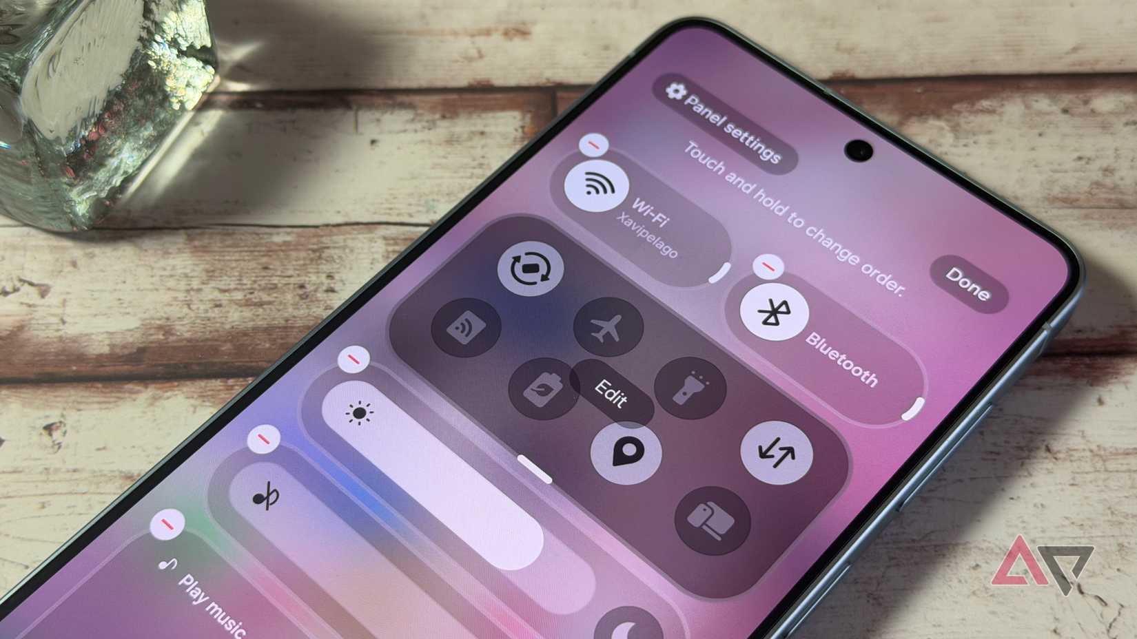 Personalização rápida do painel no Galaxy S26