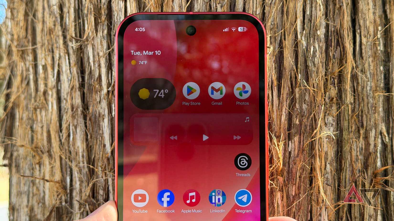 Tela inicial expressiva do Material 3 no Pixel 10a