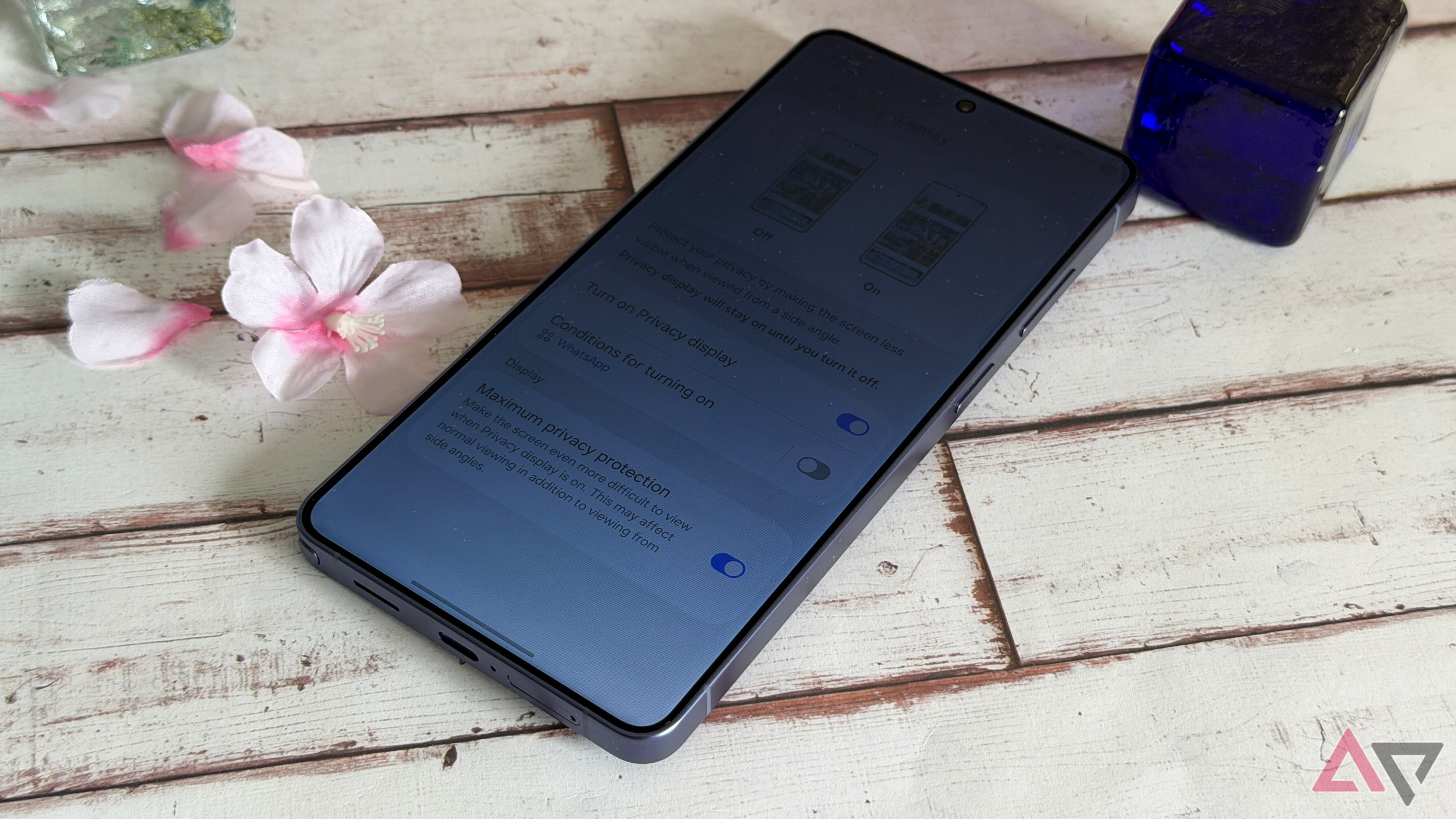 Samsung Galaxy S26 Ultra Privacy Display on max settings