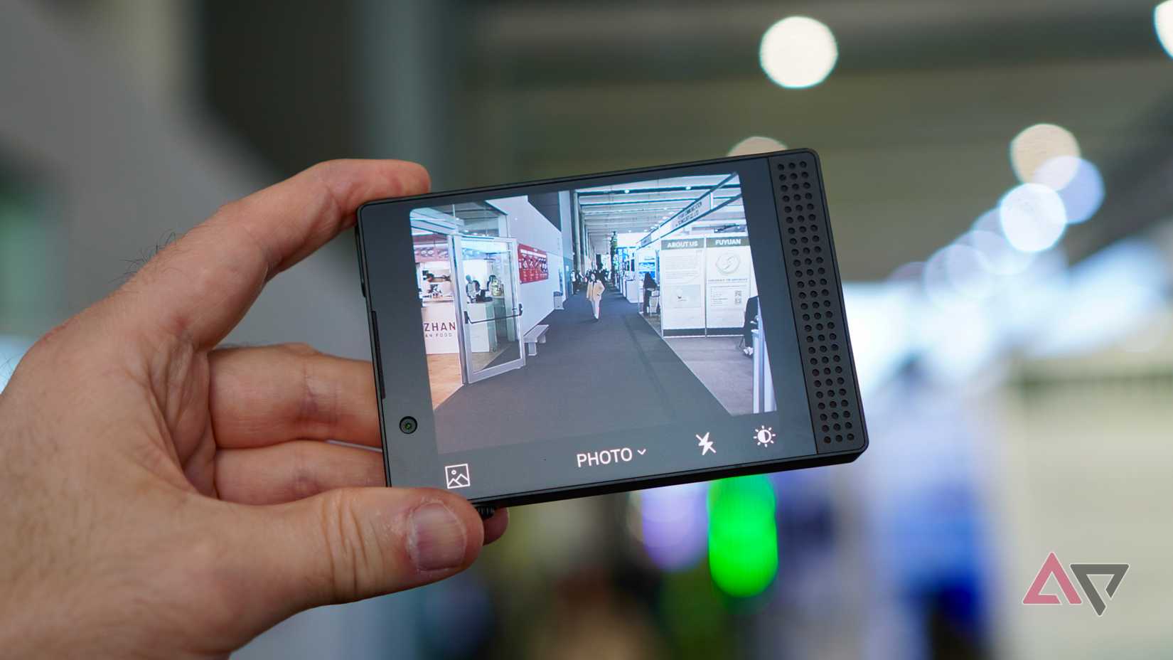 A tela da câmera no Light Phone 3