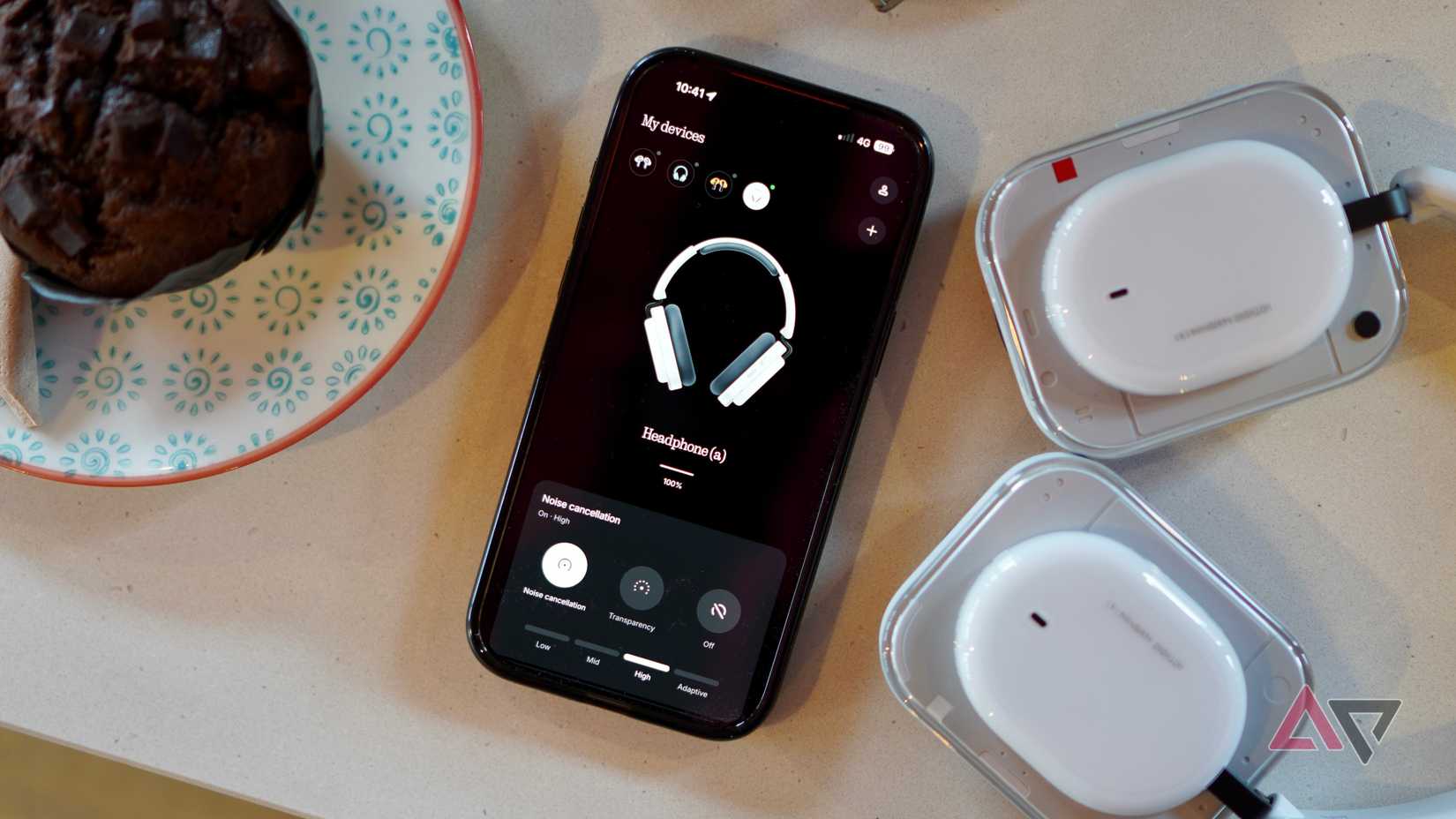 The Nothing Headphone (a) and Nothing X app