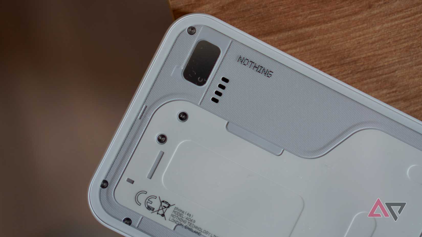 Il logo sul Nothing Phone (4a)