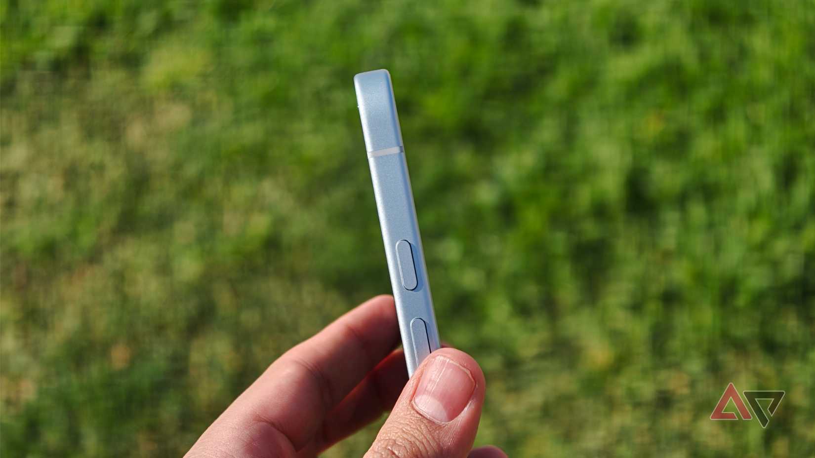 Side profile of the Google Pixel 10a