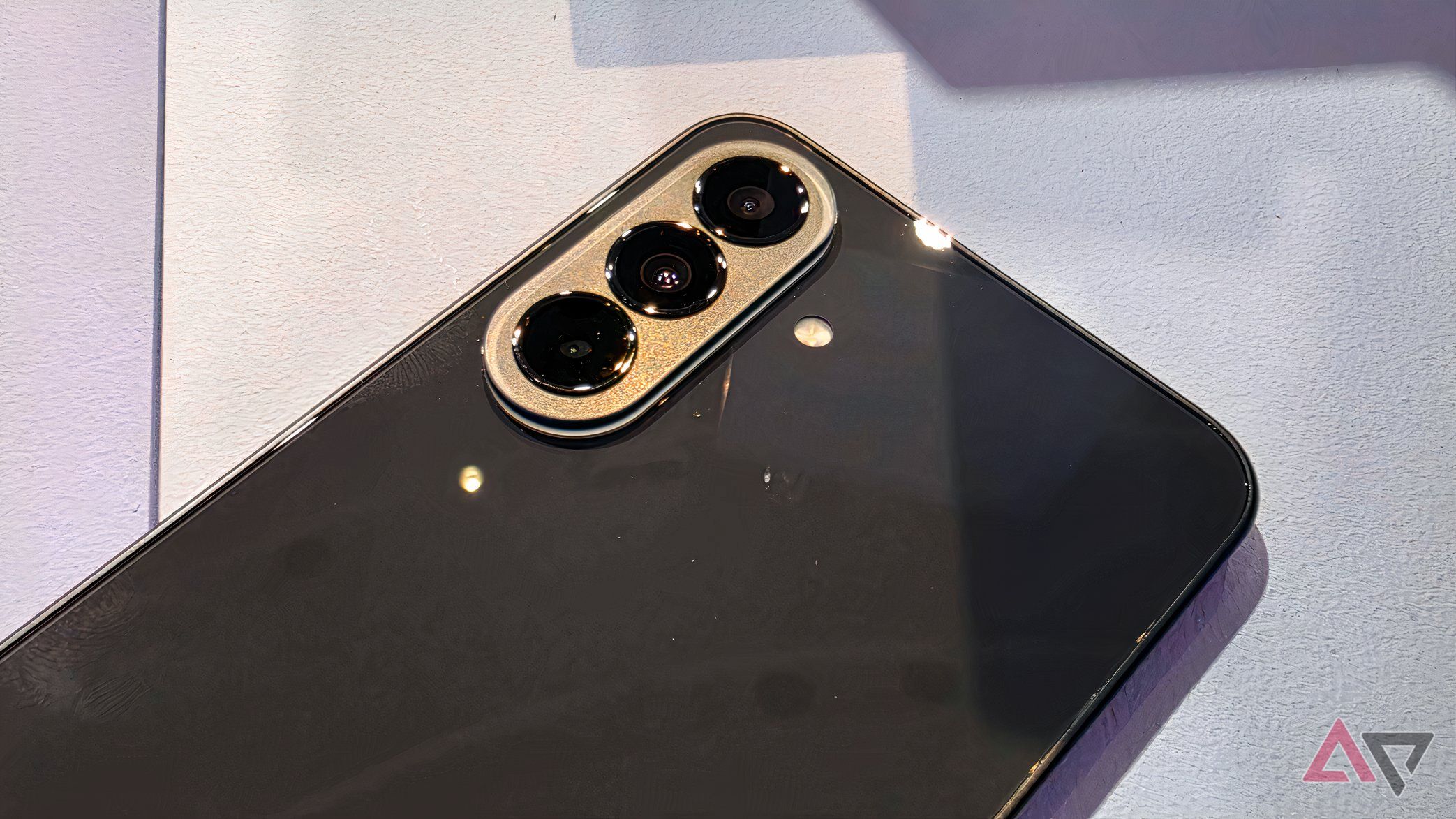 The camera bump of the Samsung Galaxy A37.