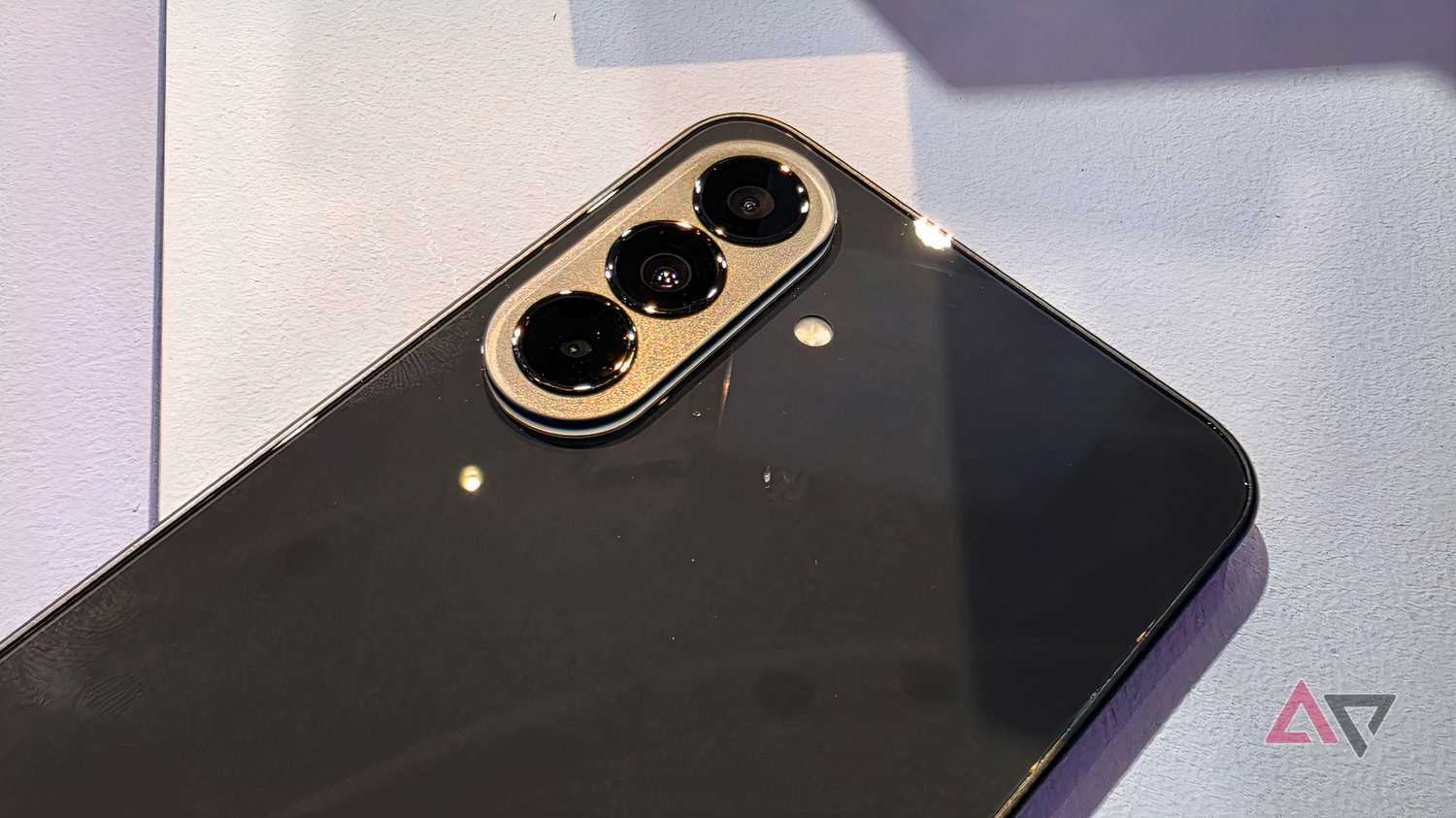 The camera bump of the Samsung Galaxy A37.