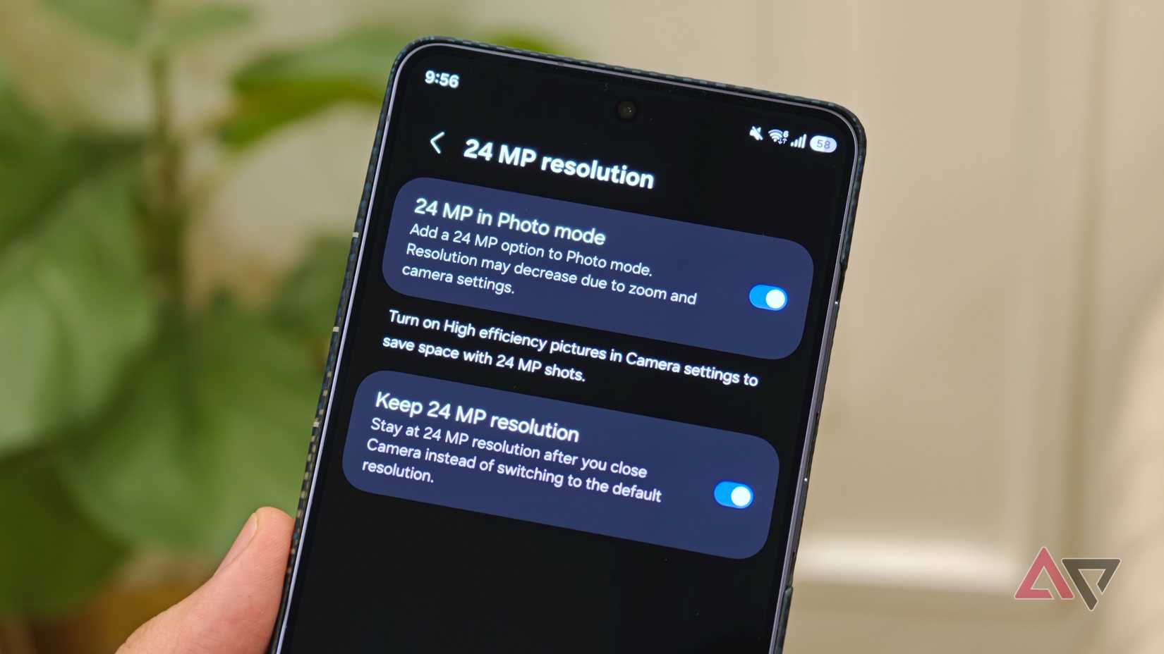 Ativando a opção Resolução de 24 MP no Modo Foto no Galaxy S26 Ultra