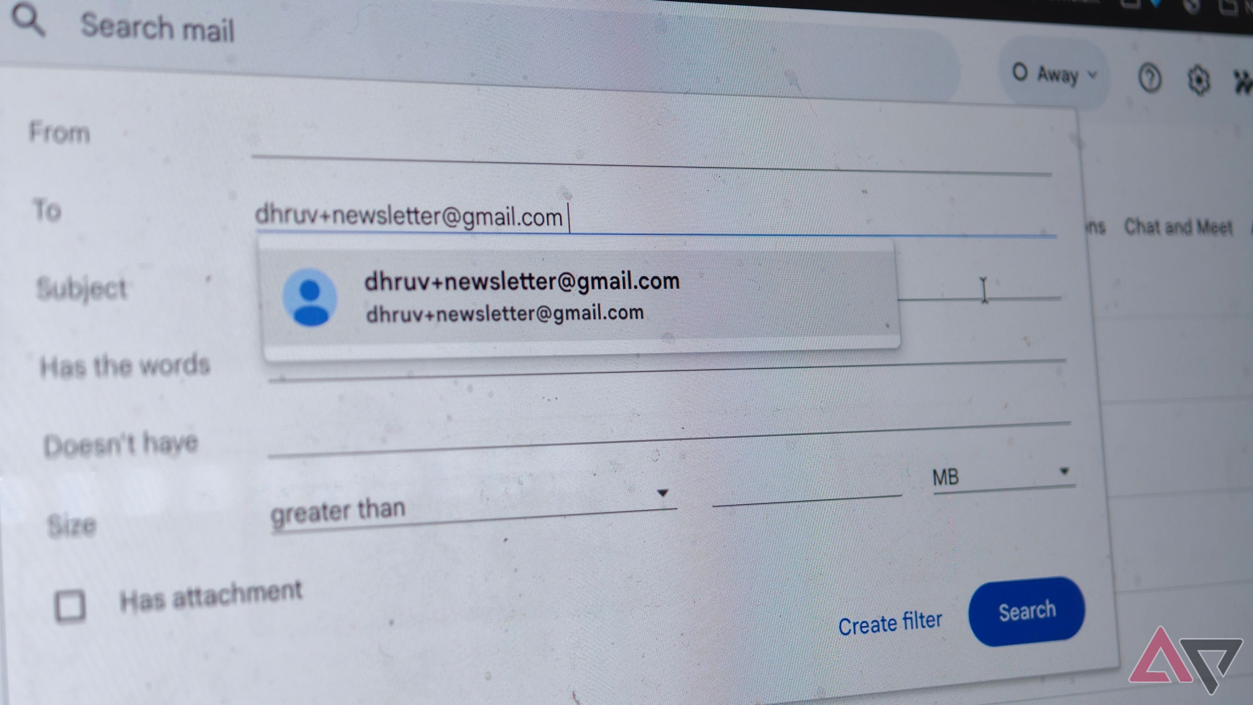 gmail newsletter filter