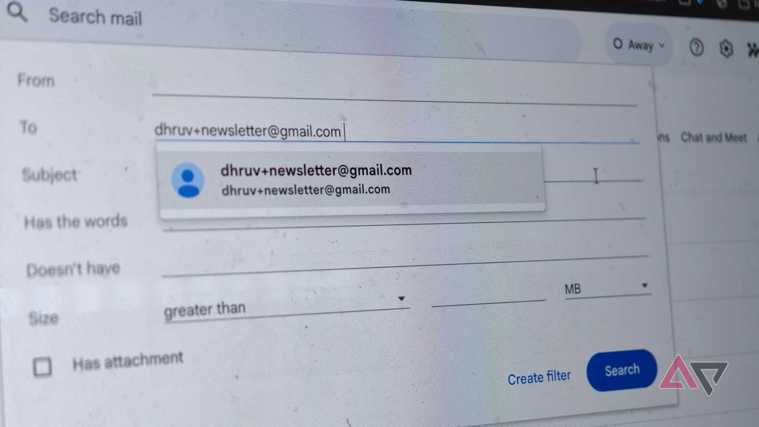 gmail newsletter filter
